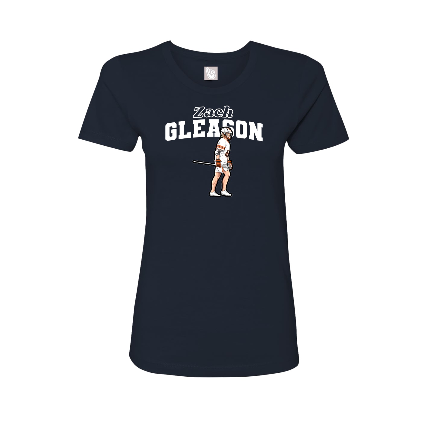Fitted Women's Tee — Name Arch in Navy