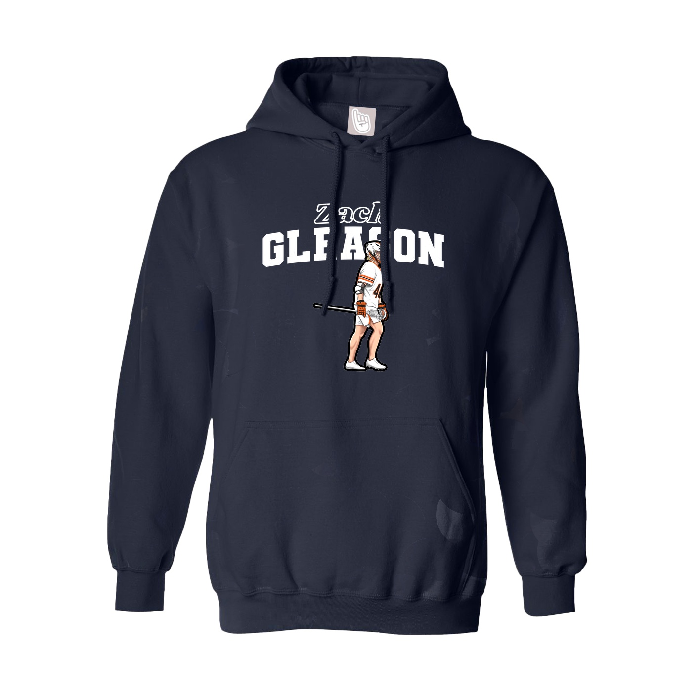 Youth Hoodie — Name Arch in Navy