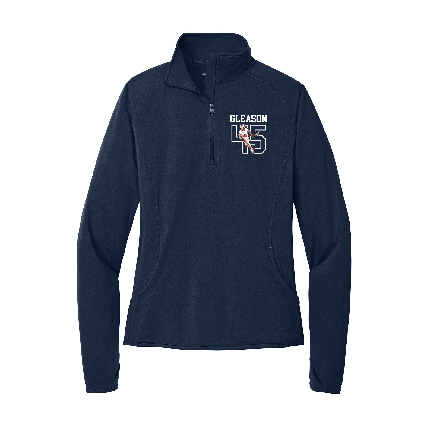 Women's Q-Zip Pullover — Shirsey in Navy
