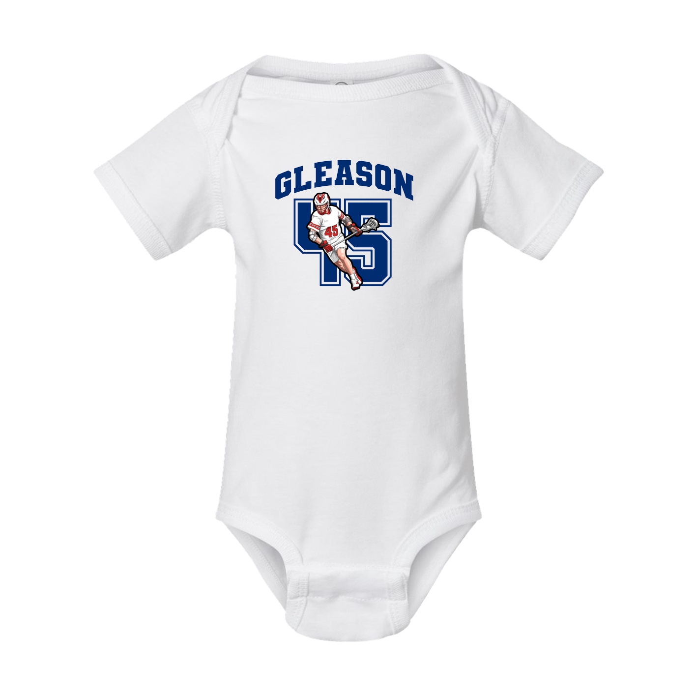 Baby Onesie — Number in White
