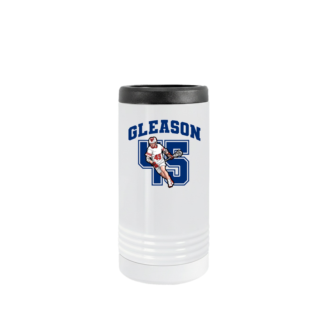 Slim Beverage Holder — Number in White