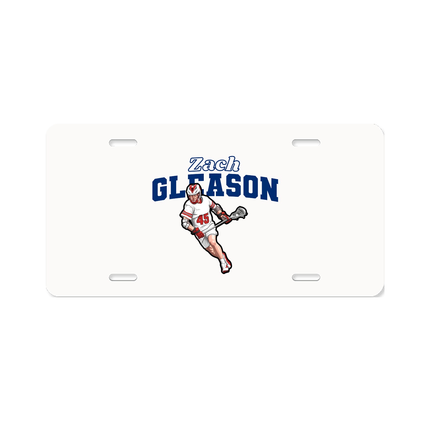 License Plate — Name Arch in Classic