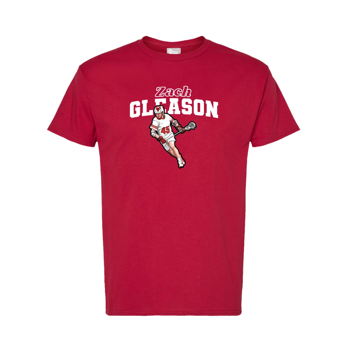 Tee — Name Arch in Crimson