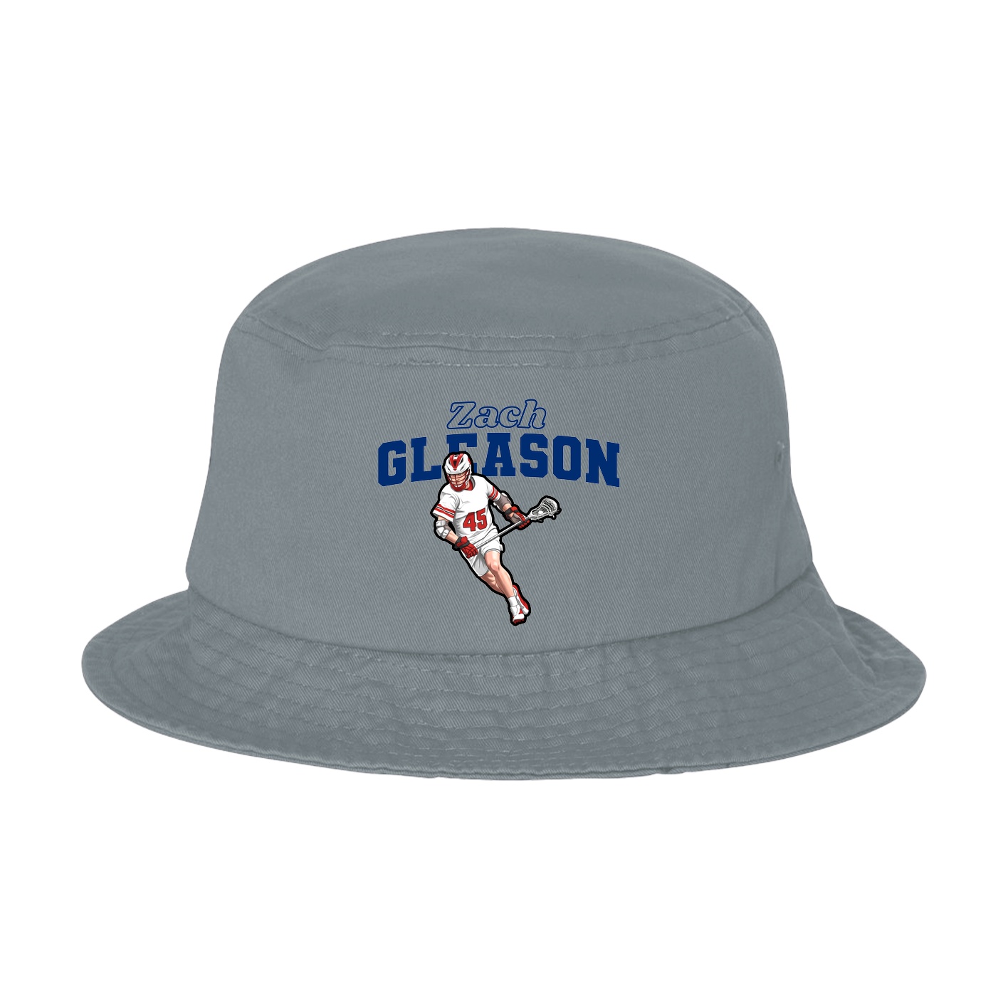 Bucket Cap — Name Arch in Grey