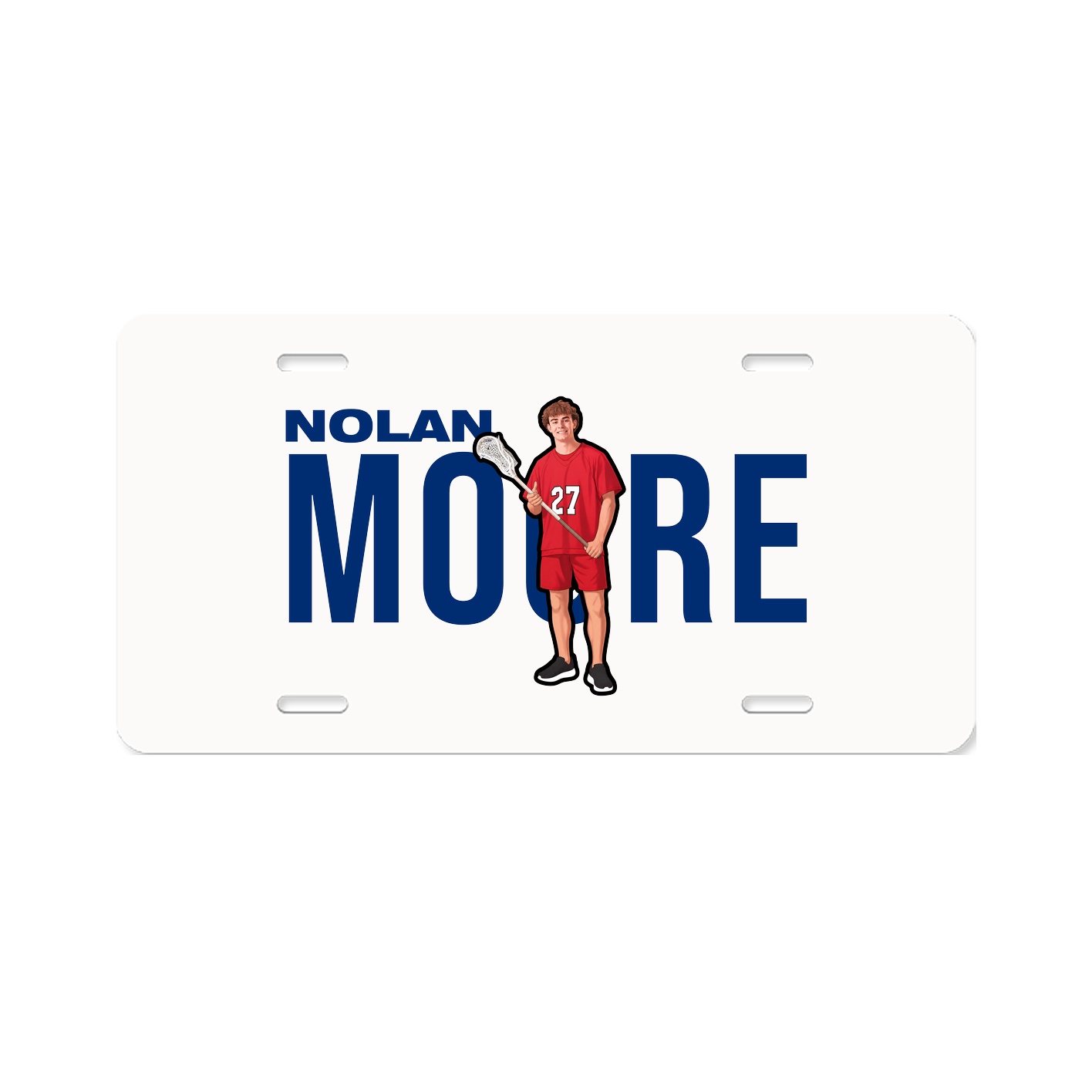 License Plate — Player Name in Classic