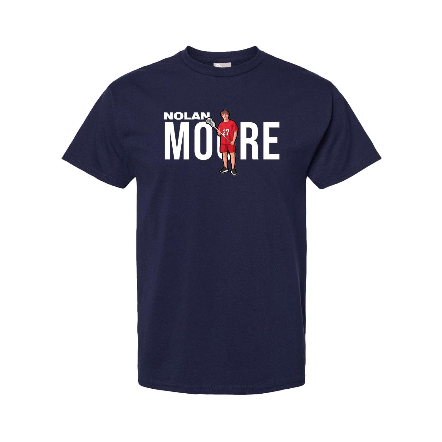 Youth Tee — Player Name in Navy