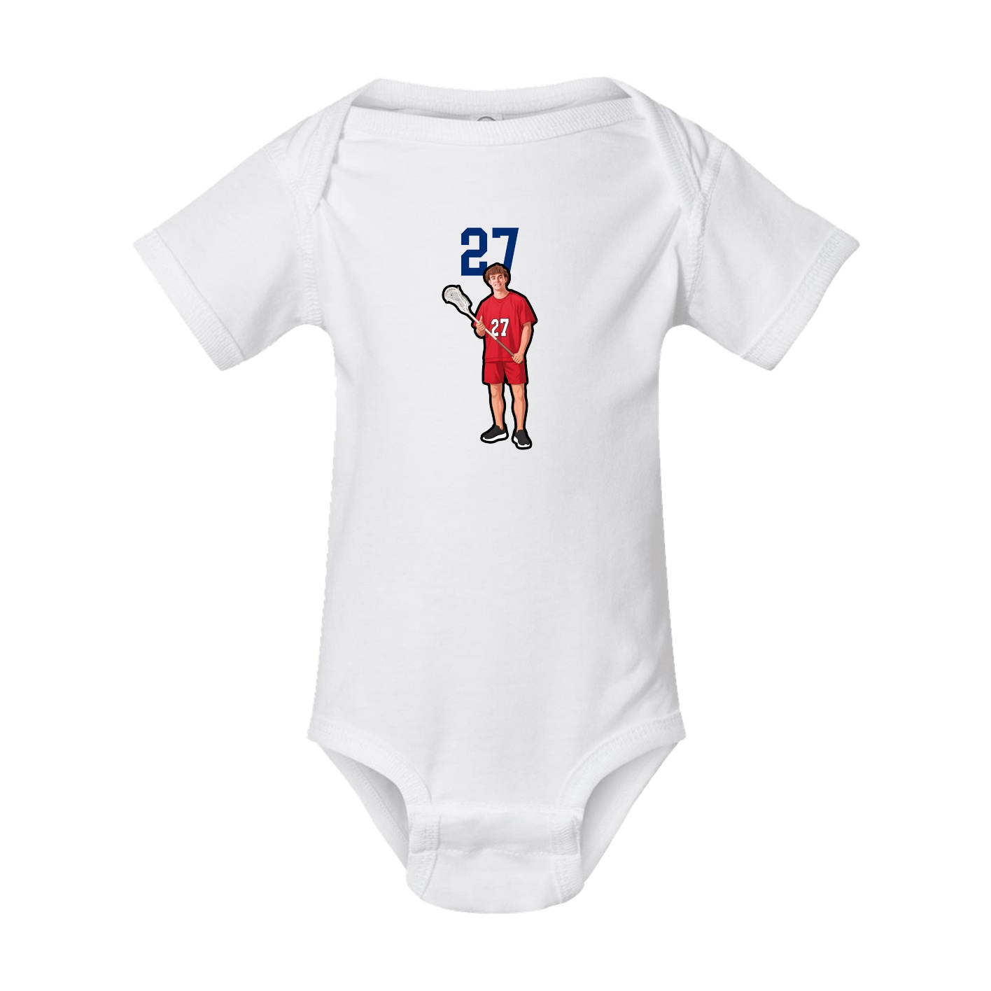 Baby Onesie — Number Top in White