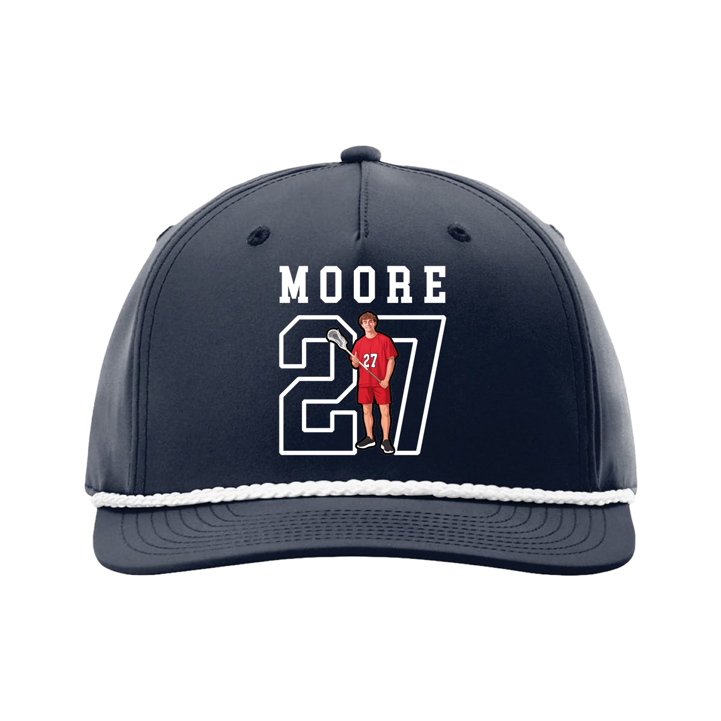 Five-Panel Classic Rope Cap — Shirsey in Navy