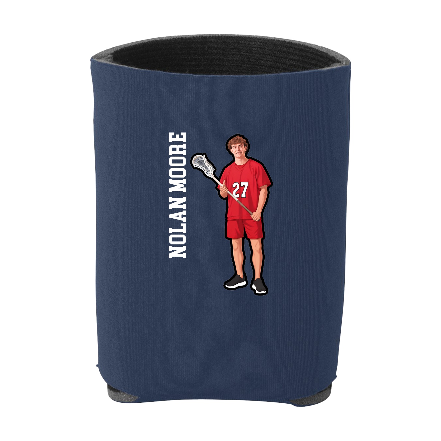 Can Holder — Name Vertical in Navy