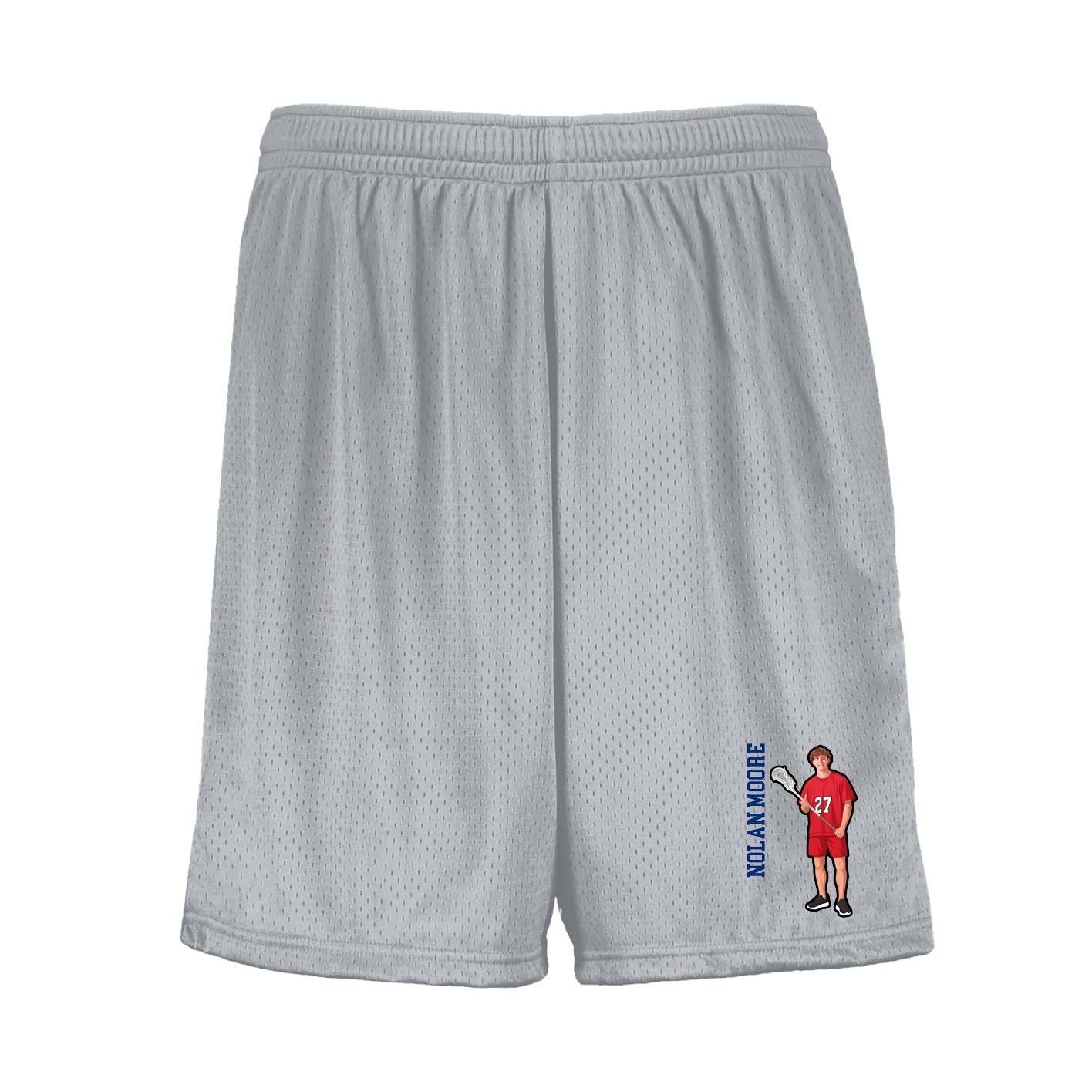 Shorts — Name Vertical in Silver