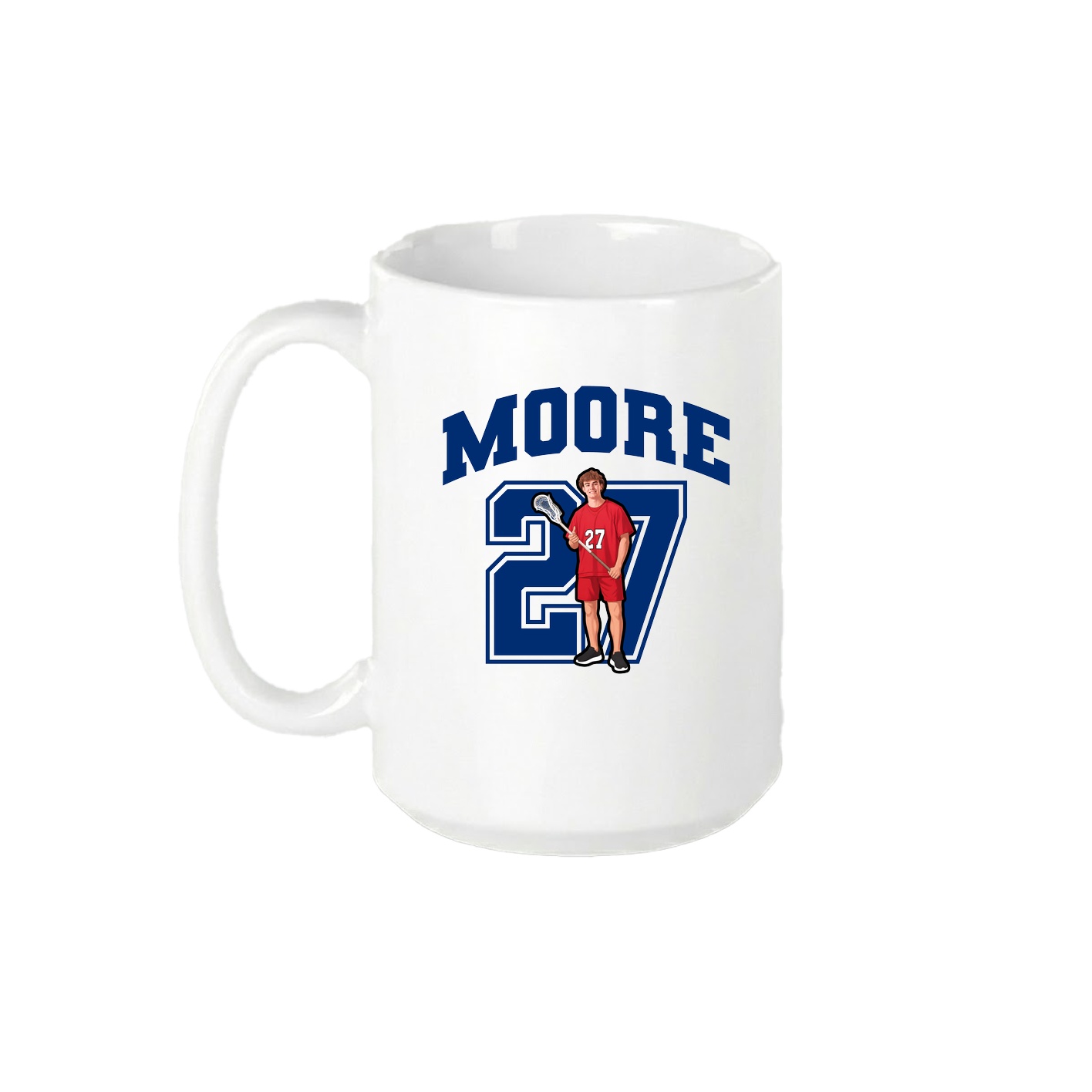 15oz Coffee Mug — Number in White