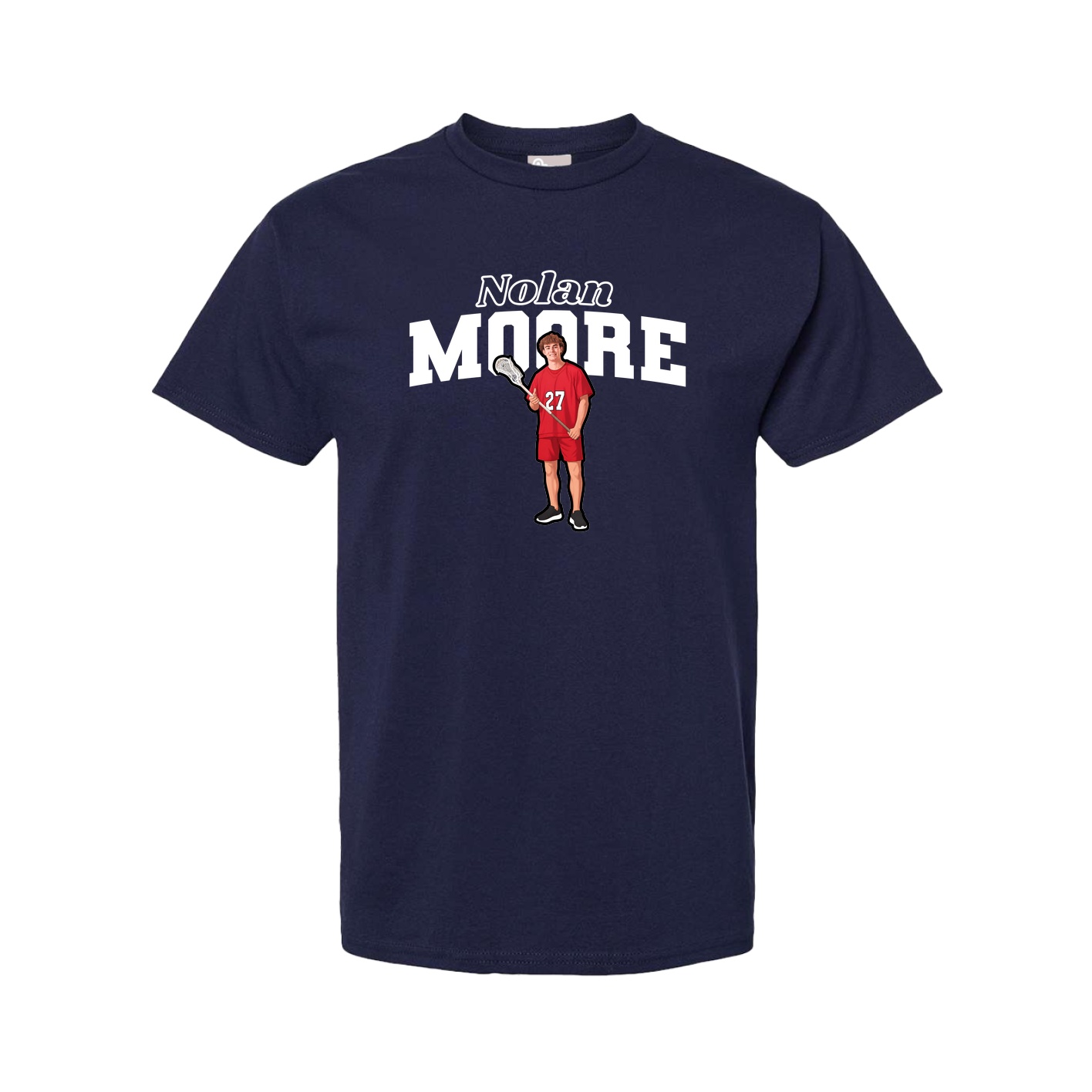 Youth Tee — Name Arch in Navy