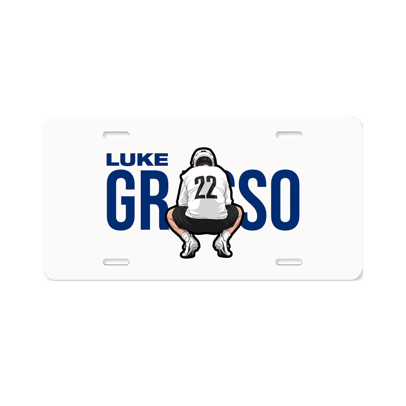 License Plate — Player Name in Classic