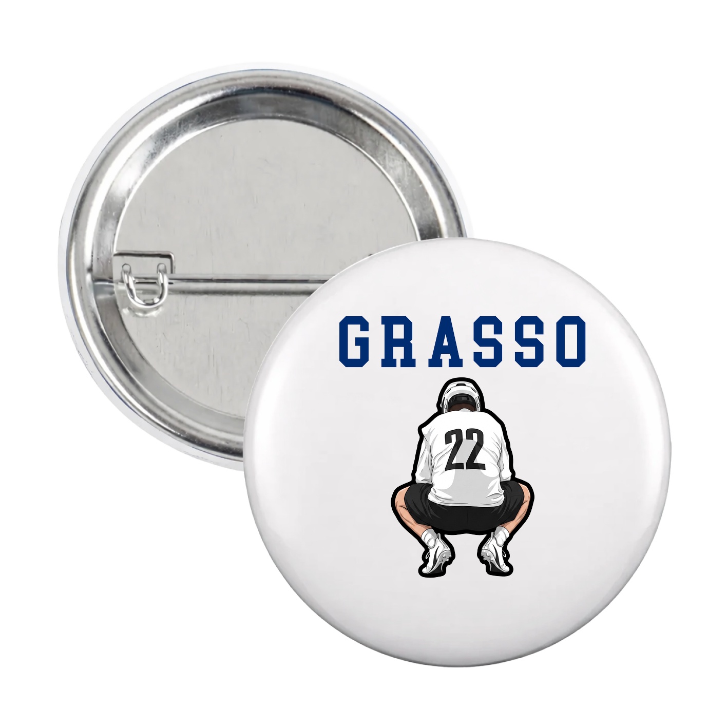 Game Day Button — Shirsey in White