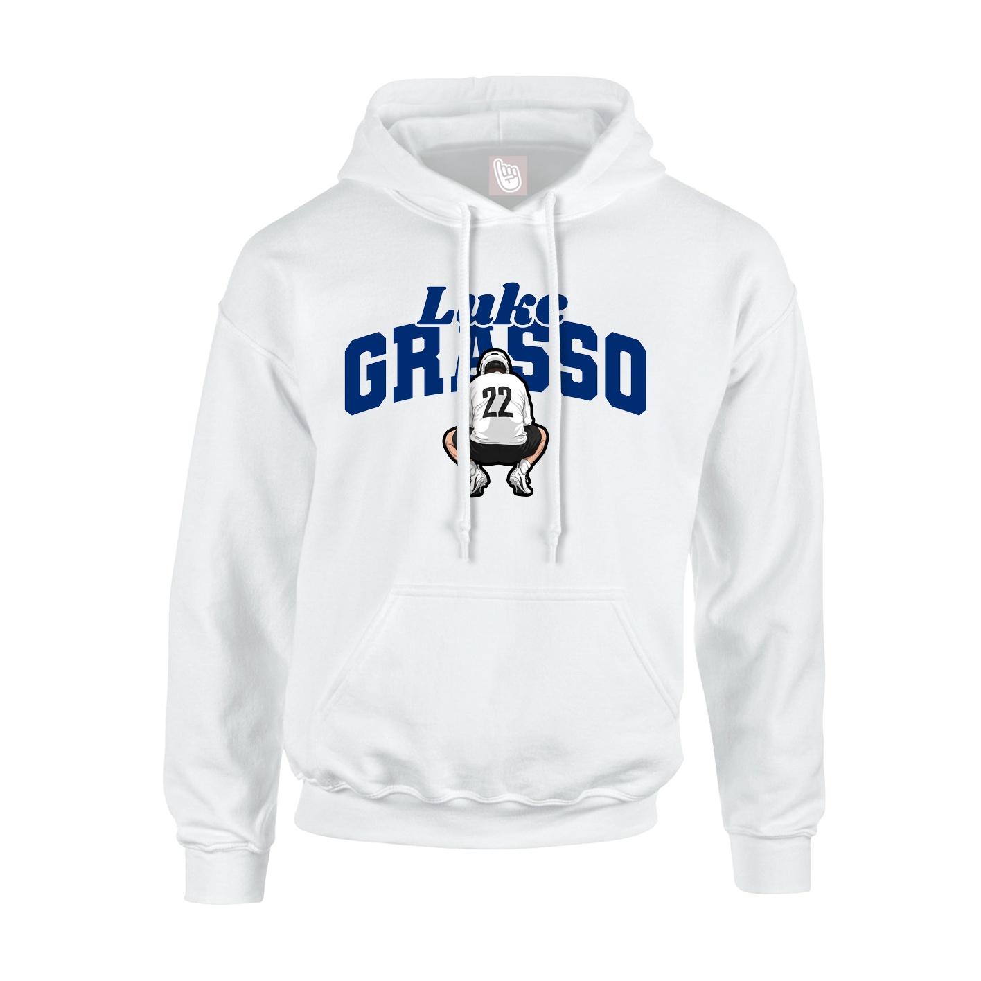 Hoodie — Signature Arch in White