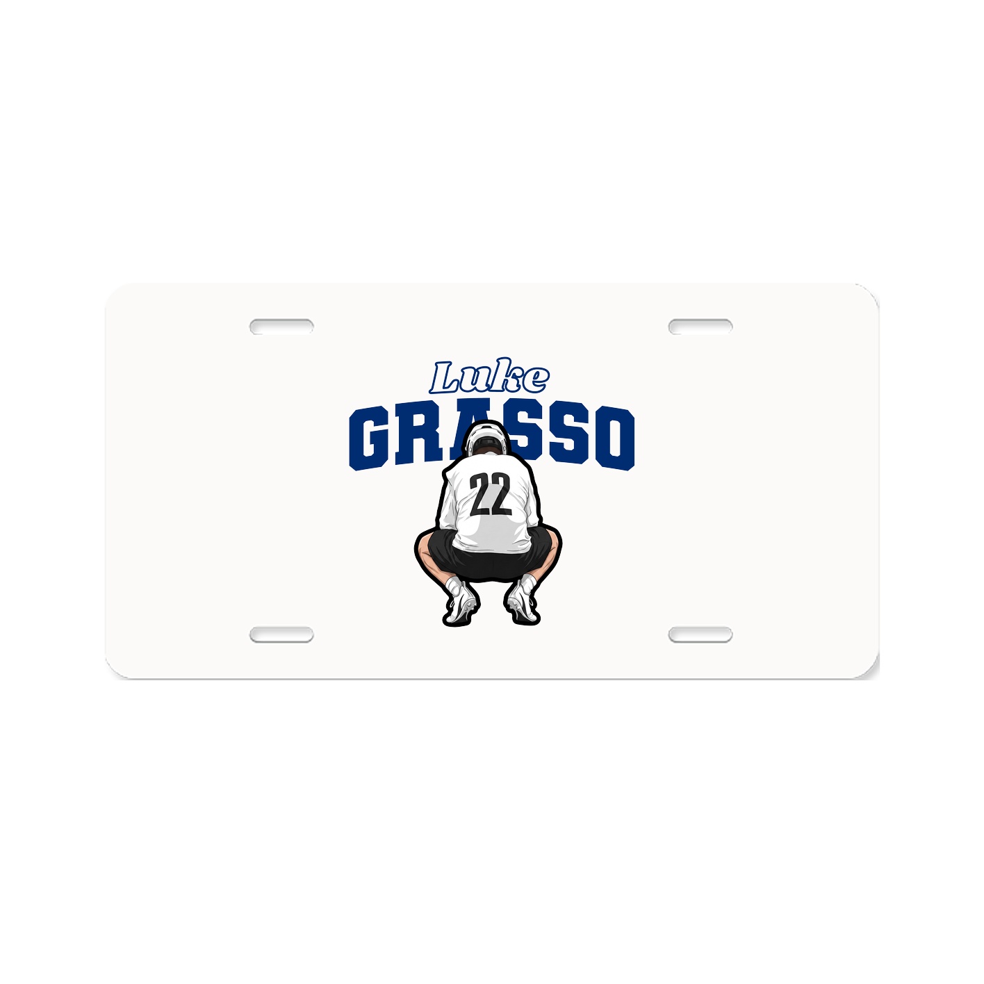 License Plate — Name Arch in Classic