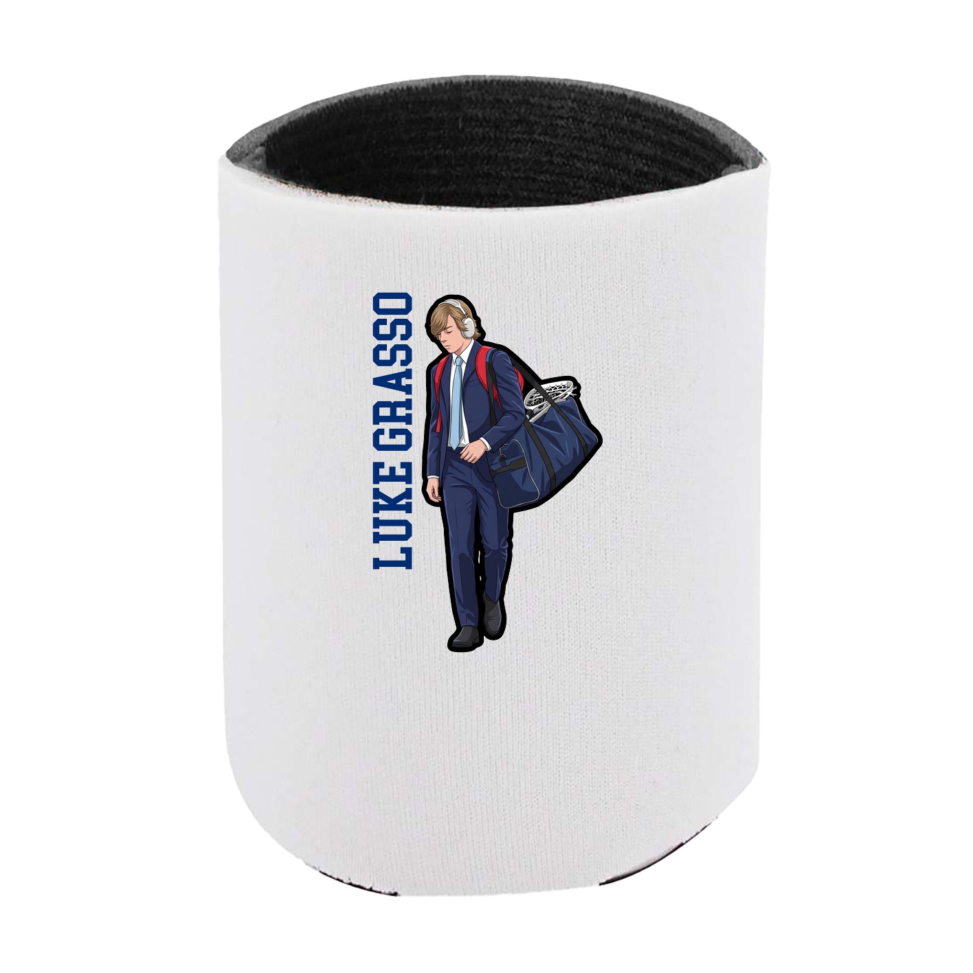 Can Holder — Name Vertical in White