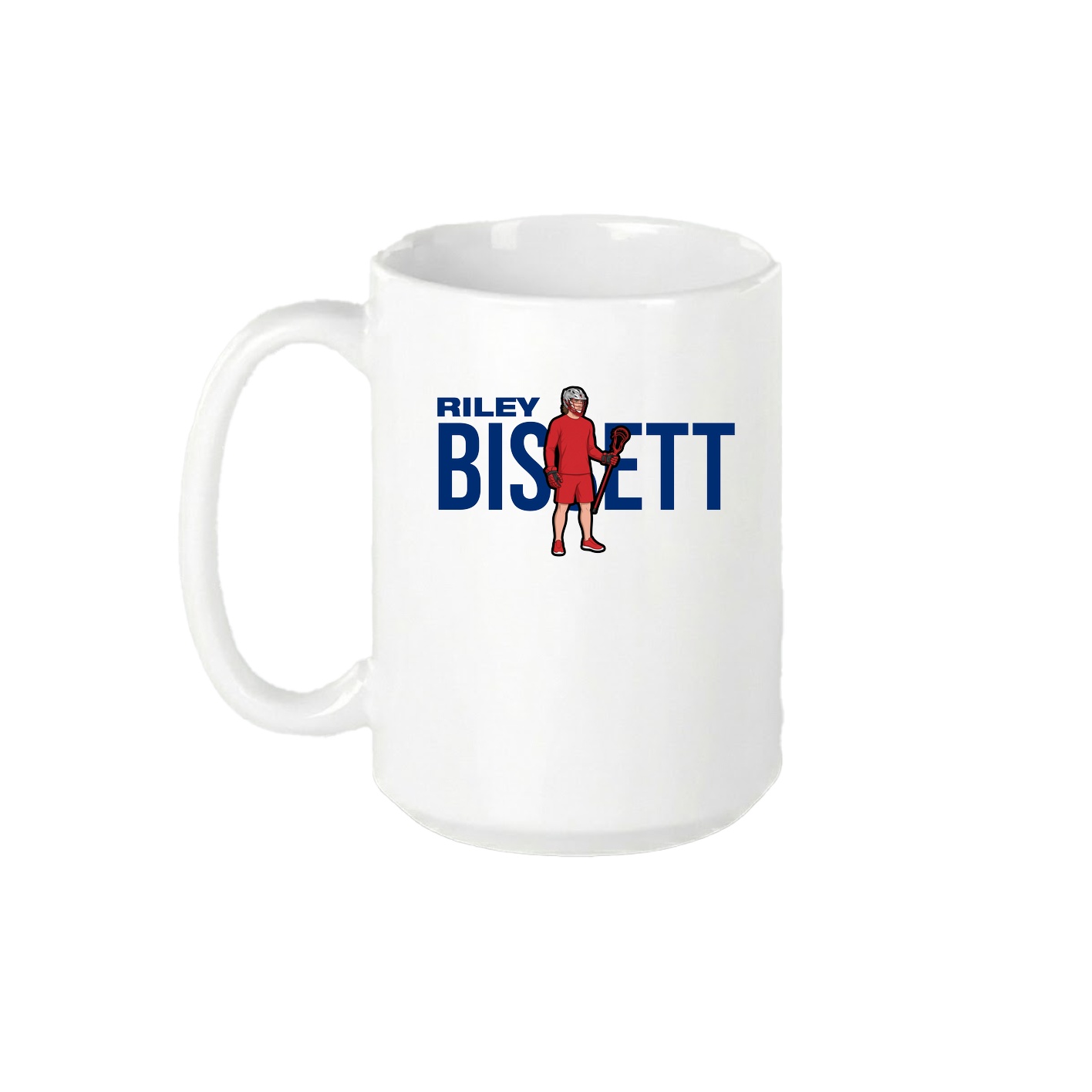 15oz Coffee Mug — Player Name in White