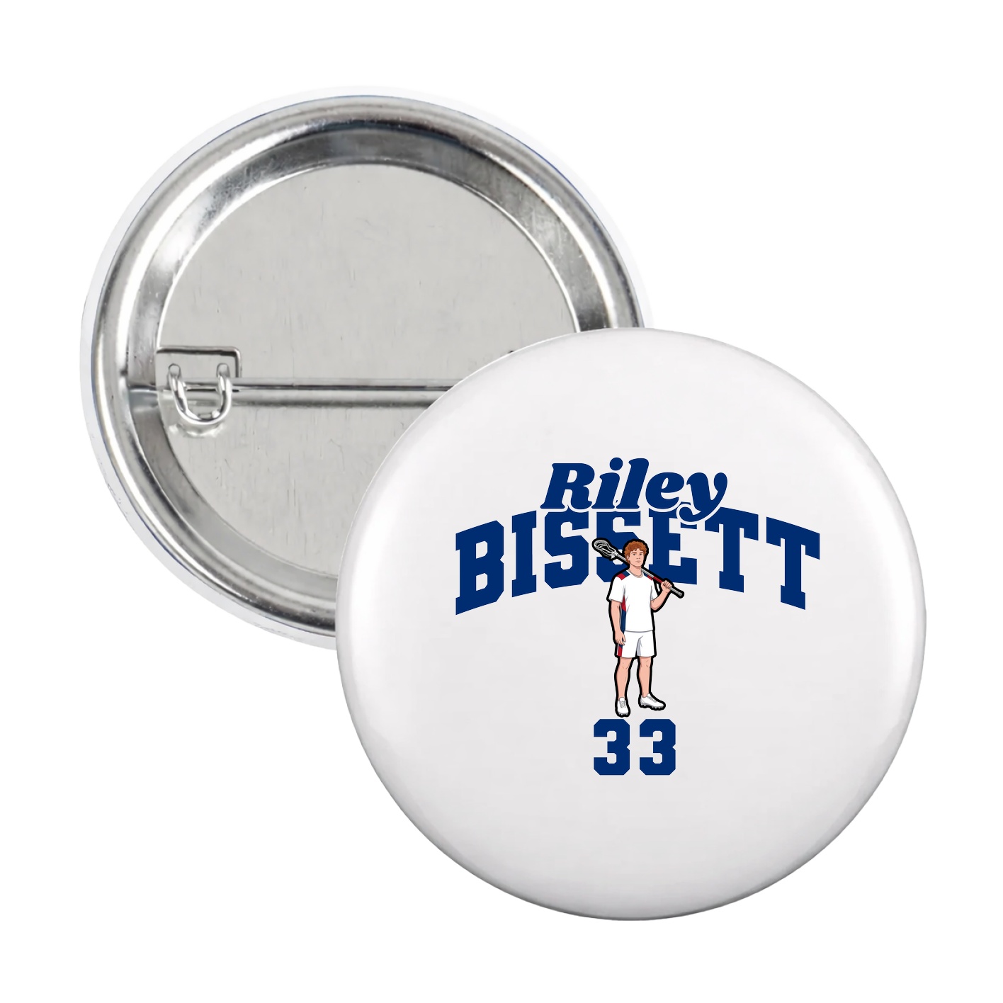 Game Day Button — Signature Arch in White