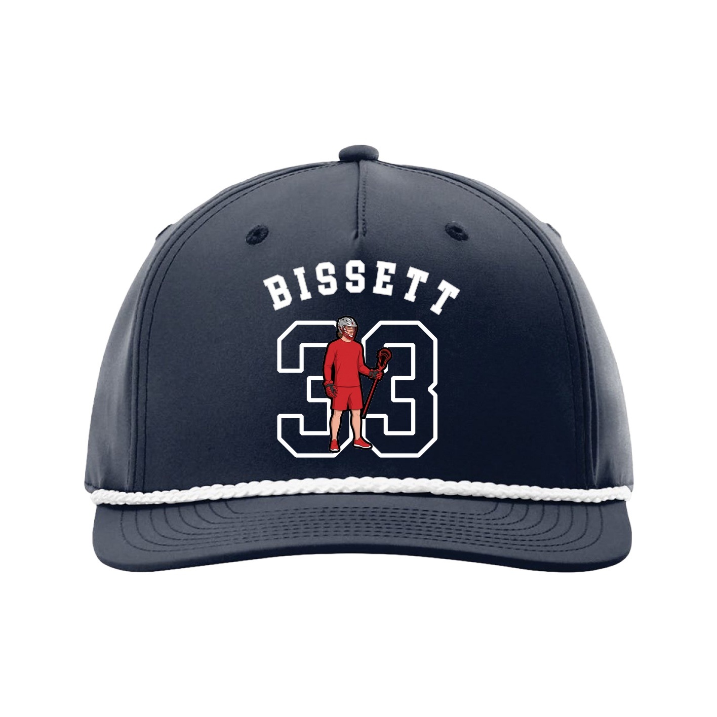 Five-Panel Classic Rope Cap — Shirsey Arch in Navy