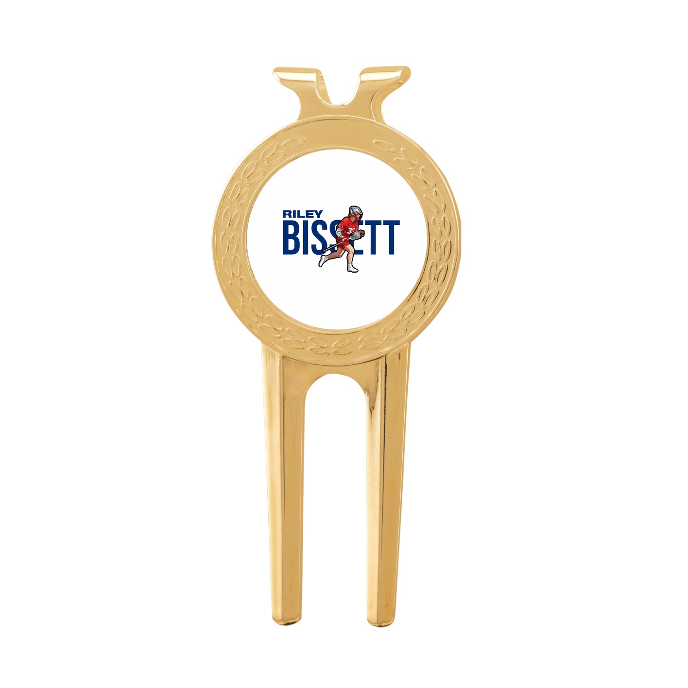 Divot Tool with Ball Marker — Player Name in Classic