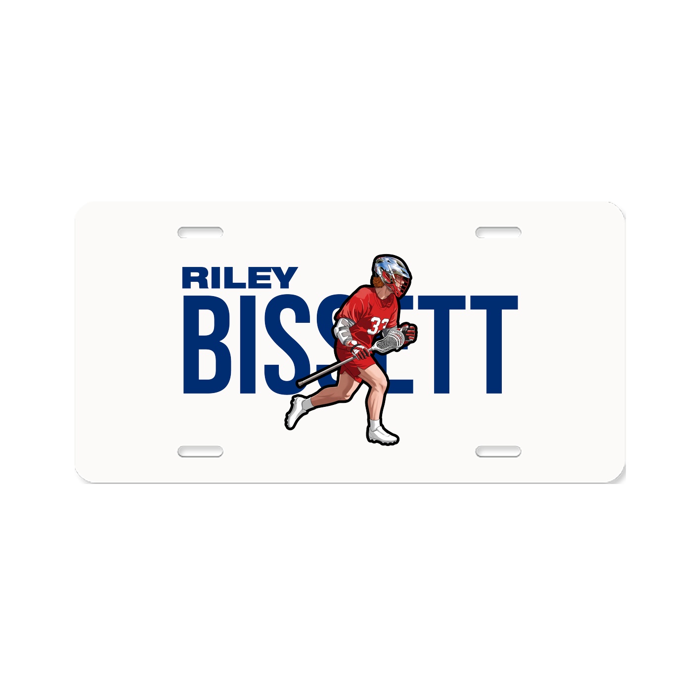 License Plate — Player Name in Classic