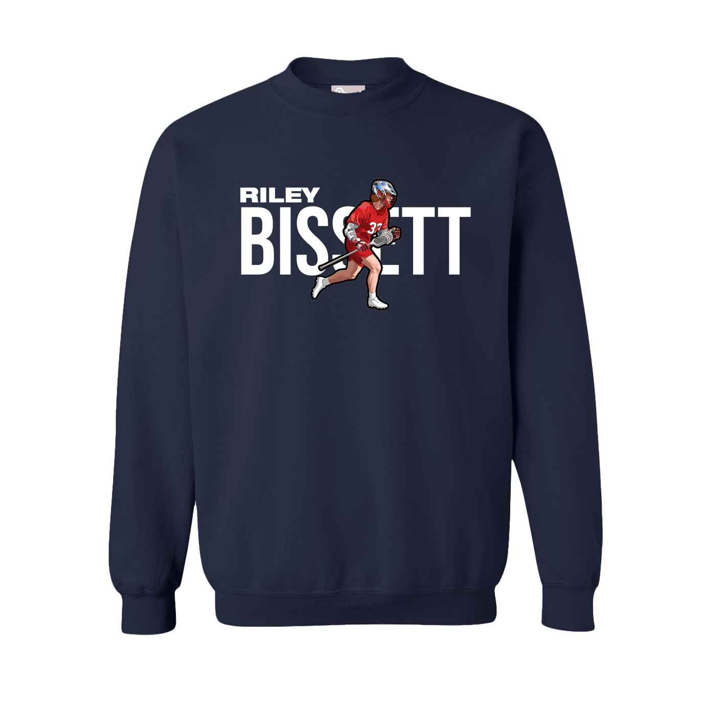 Fleece Crew — Player Name in Navy