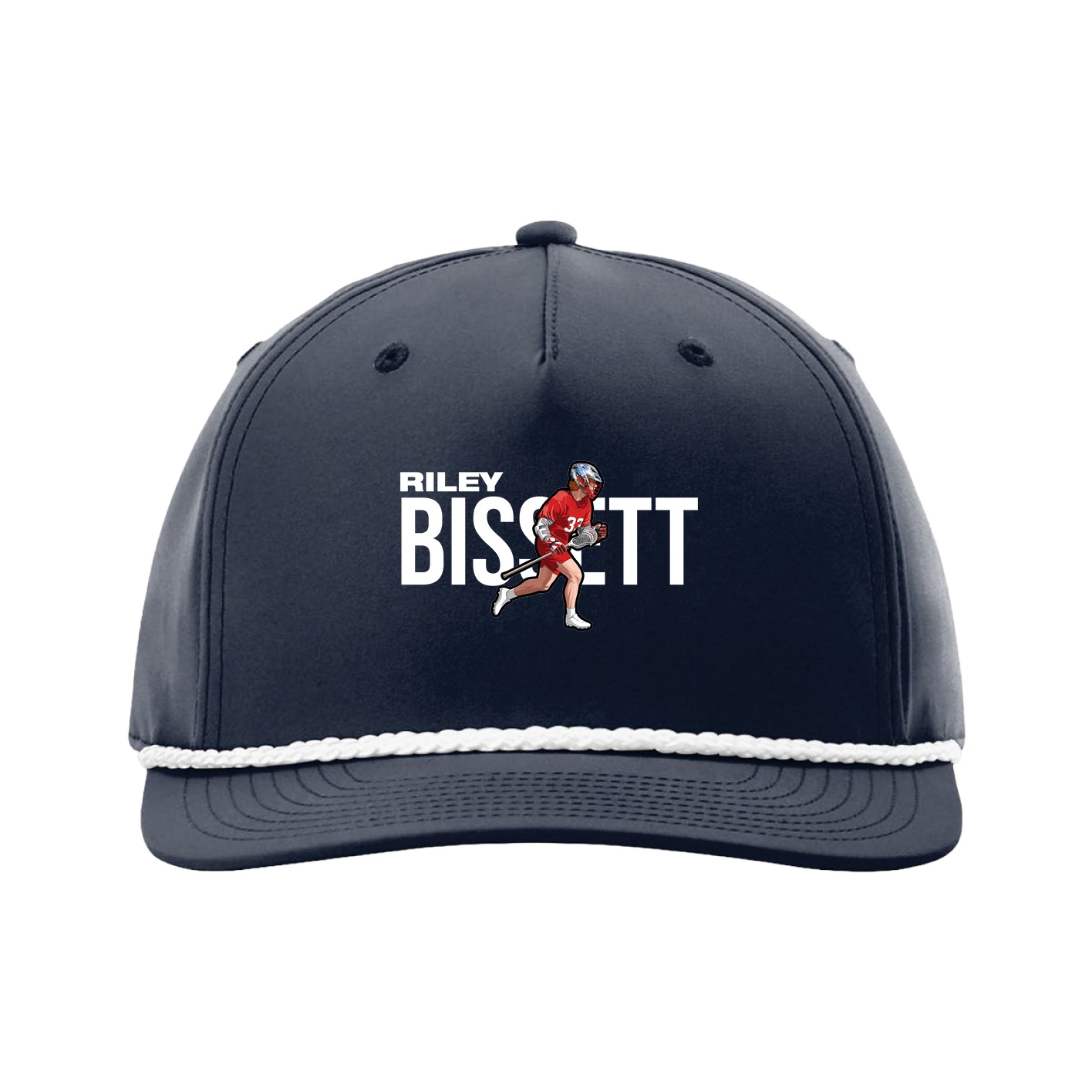 Five-Panel Classic Rope Cap — Player Name in Navy