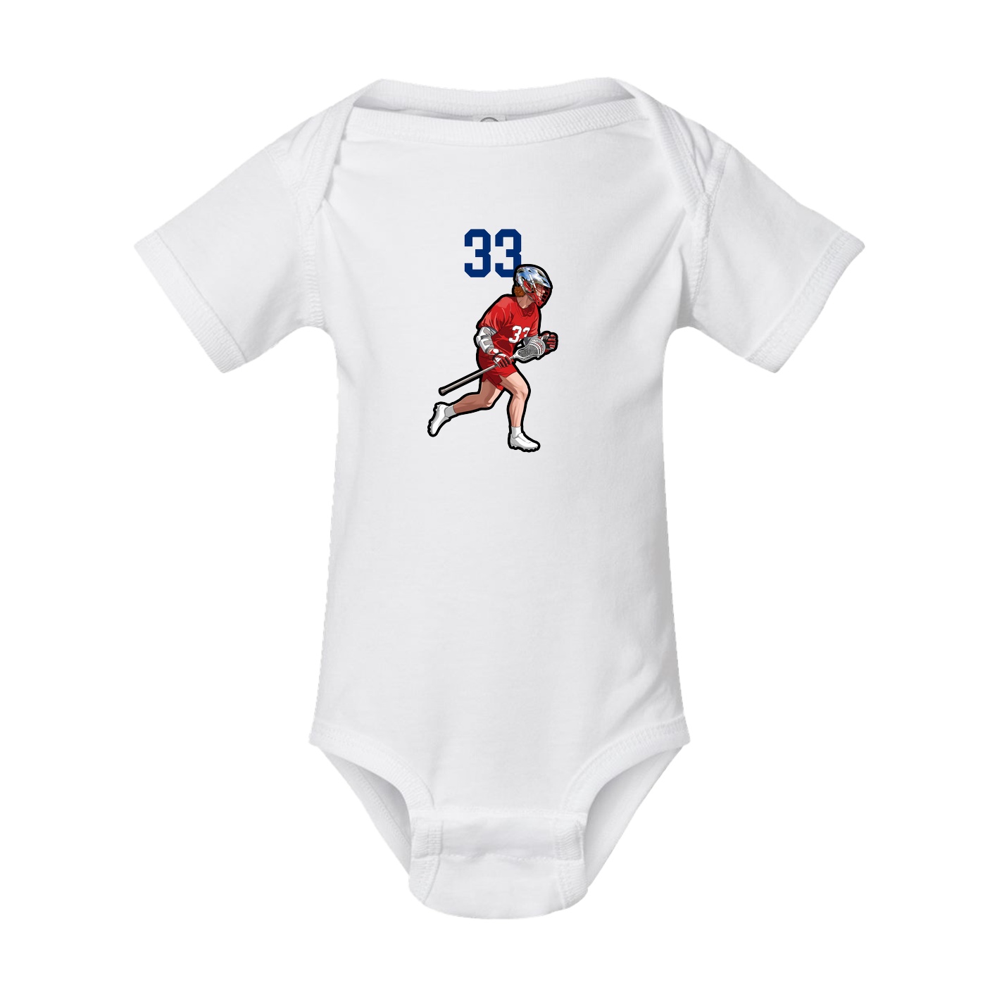 Baby Onesie — Number Top in White