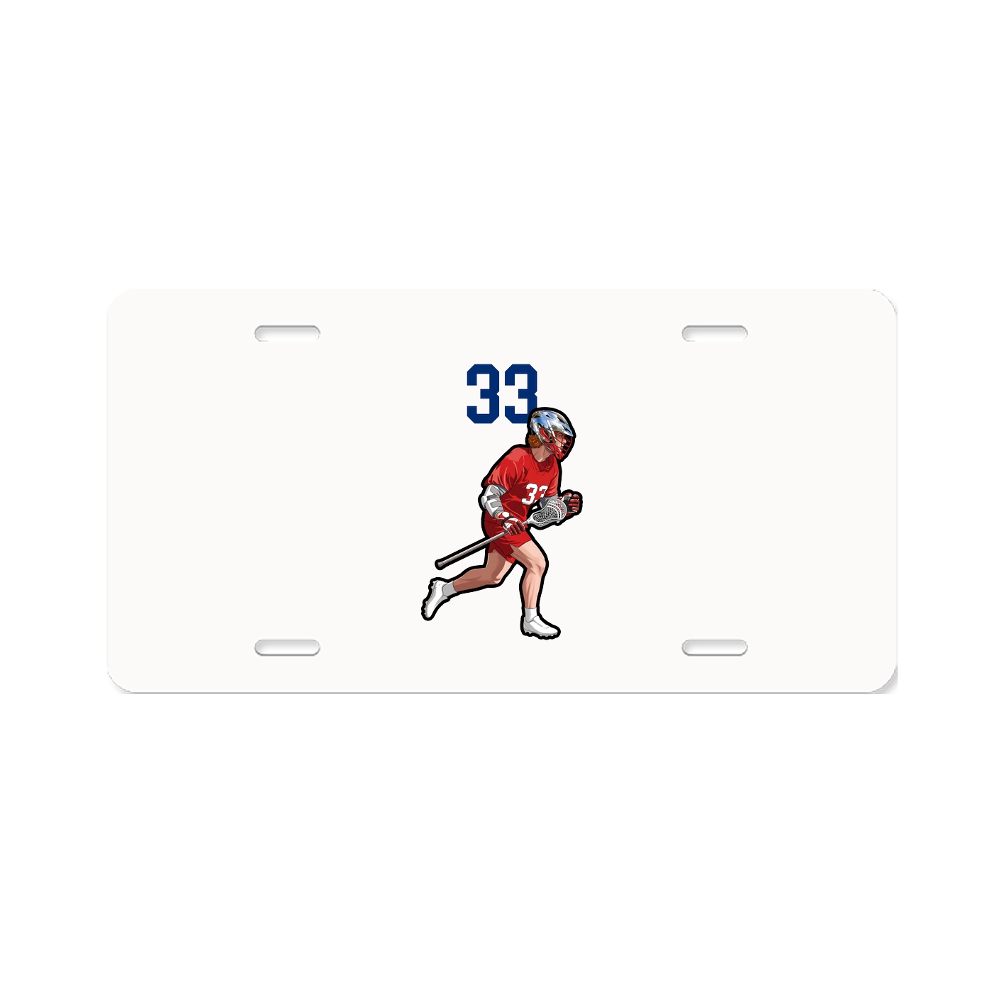License Plate — Number Top in Classic