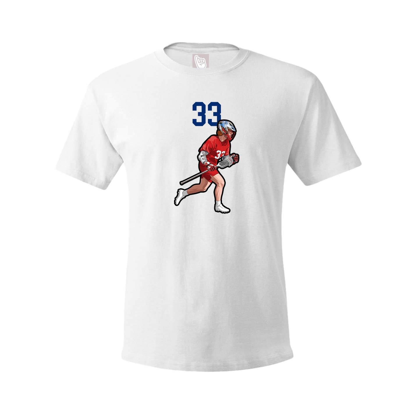 Youth Tee — Number Top in White