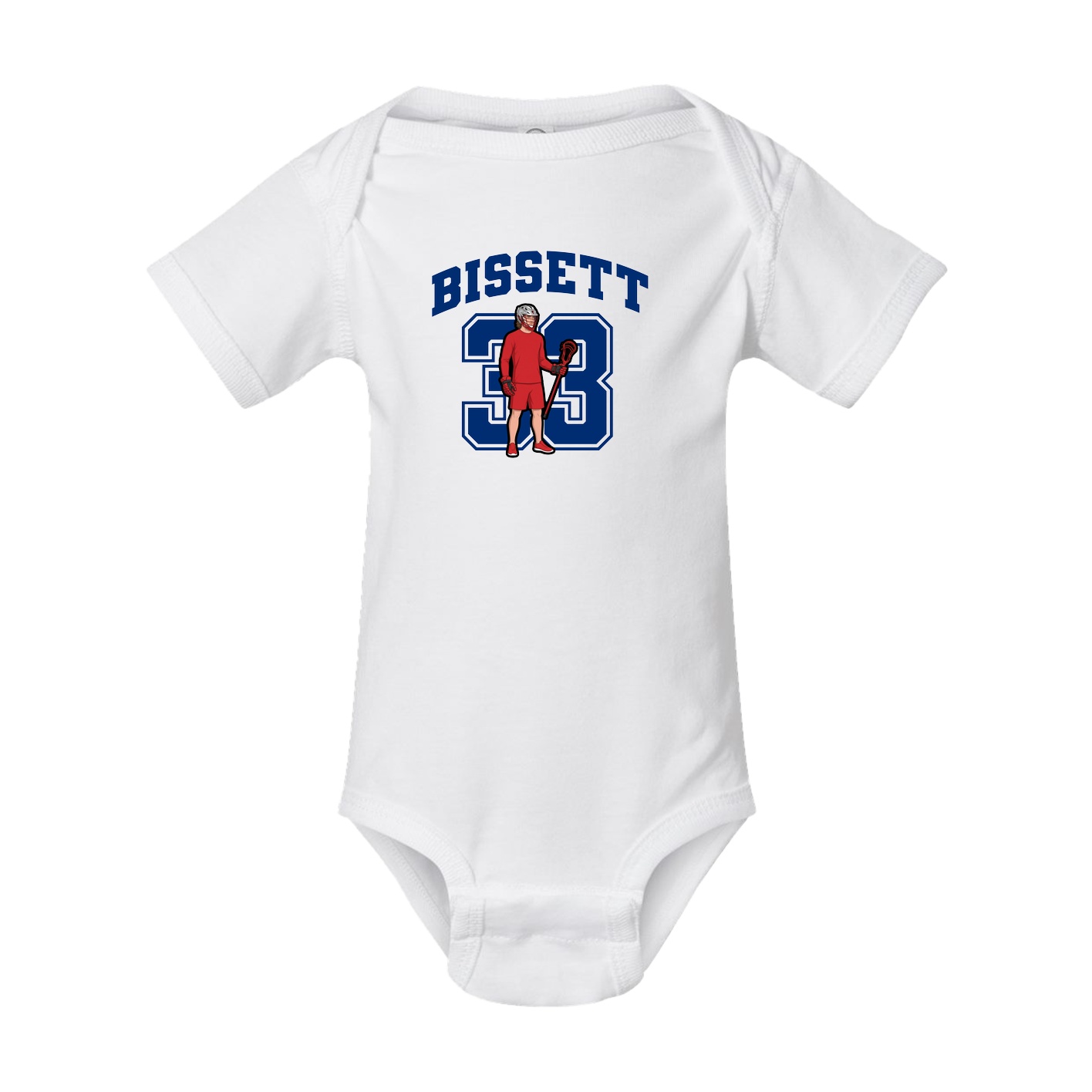 Baby Onesie — Number in White