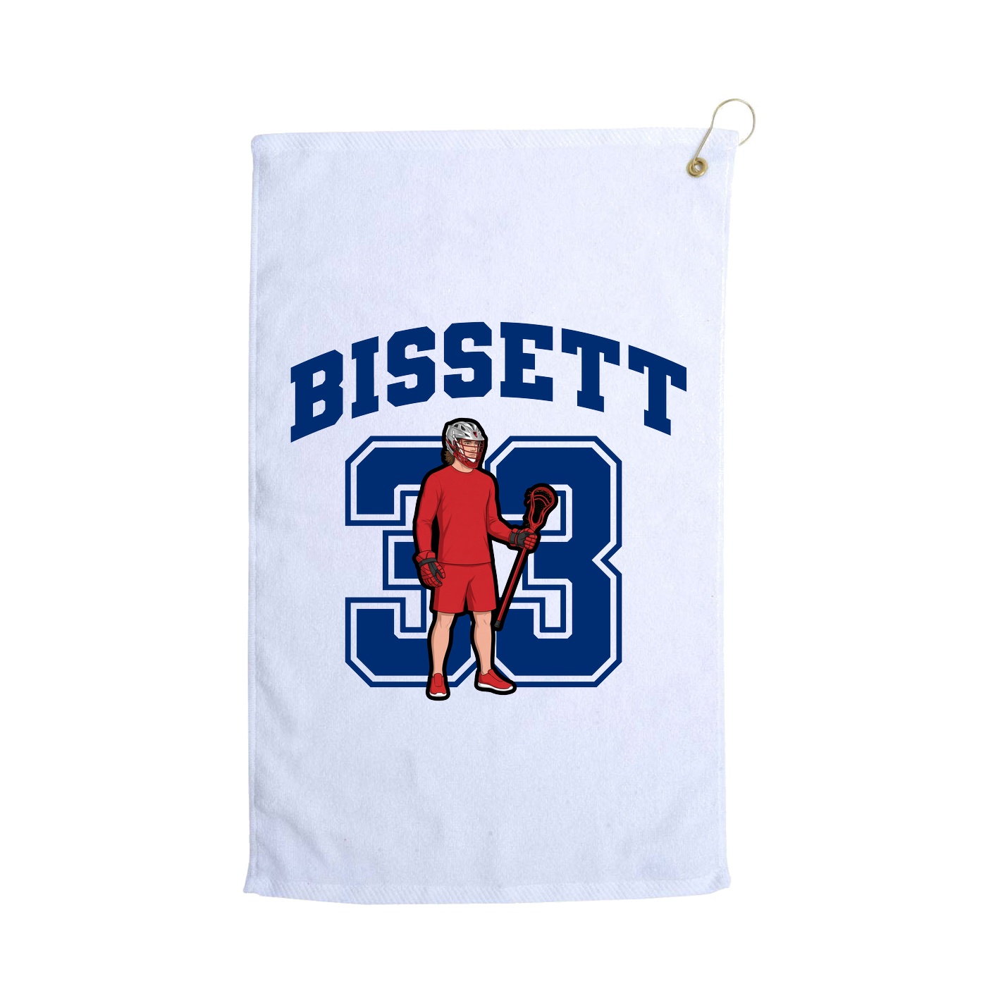 Golf Towel — Number in White