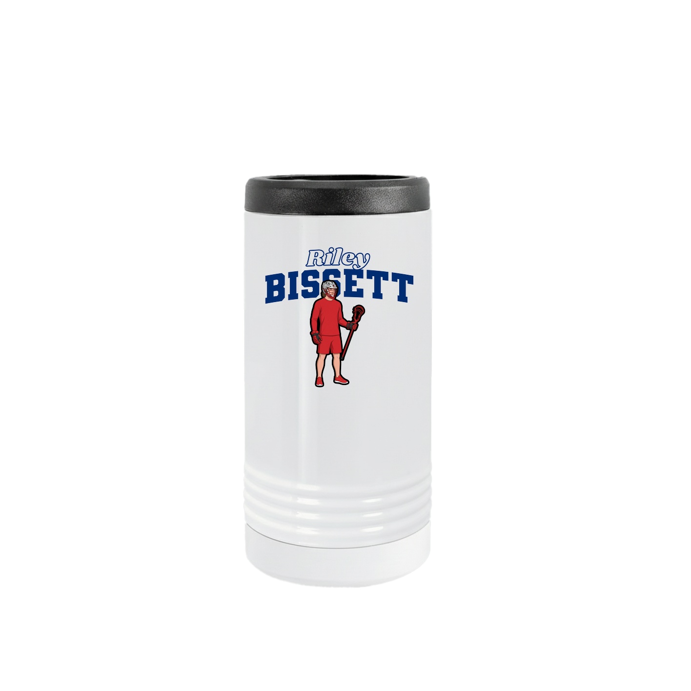Slim Beverage Holder — Name Arch in White