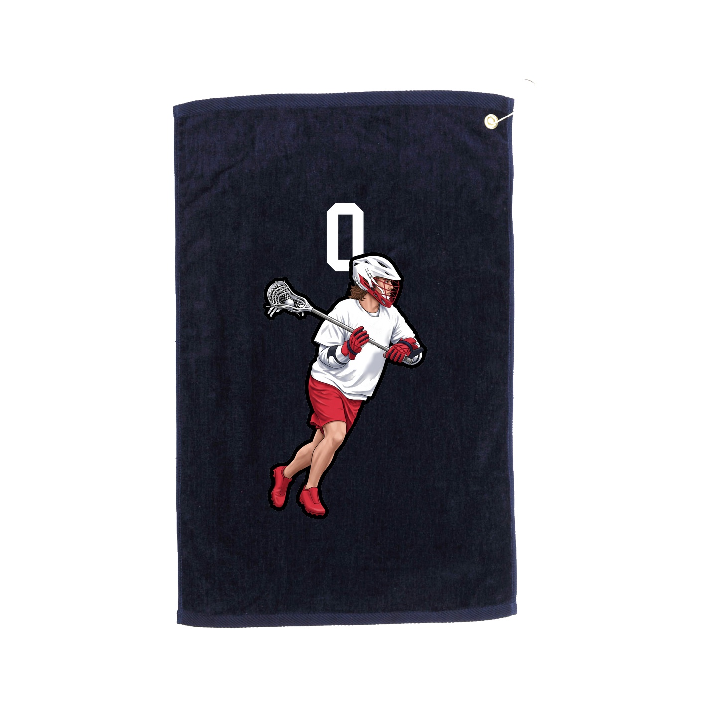 Golf Towel — Number Top in Navy