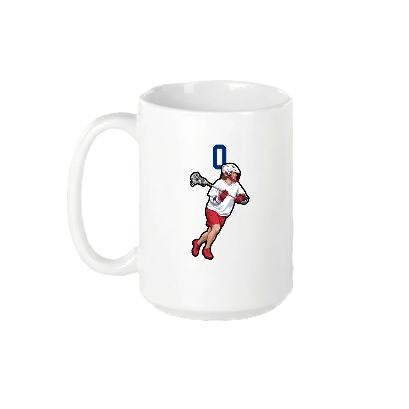 15oz Coffee Mug — Number Top in White