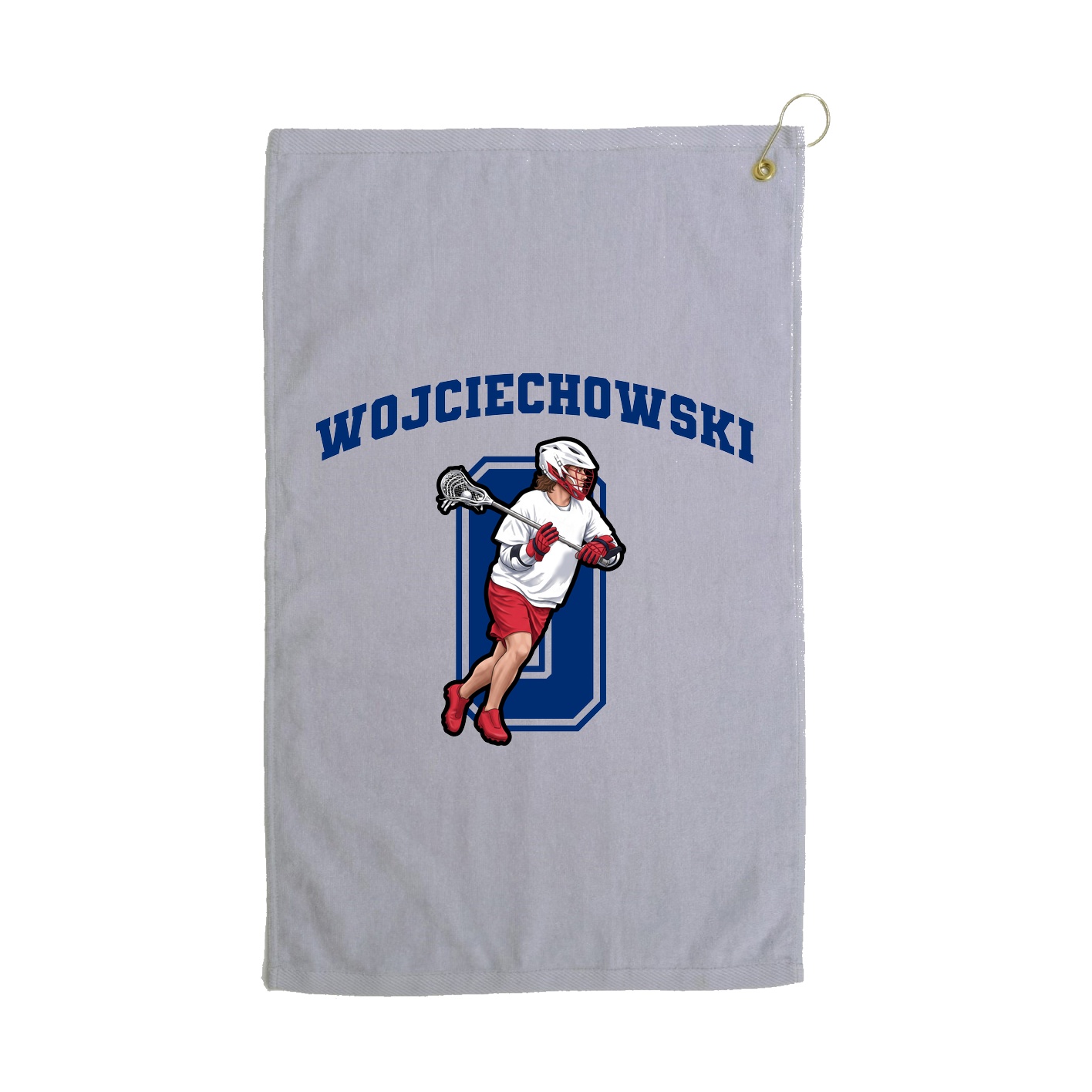 Golf Towel — Number in Grey