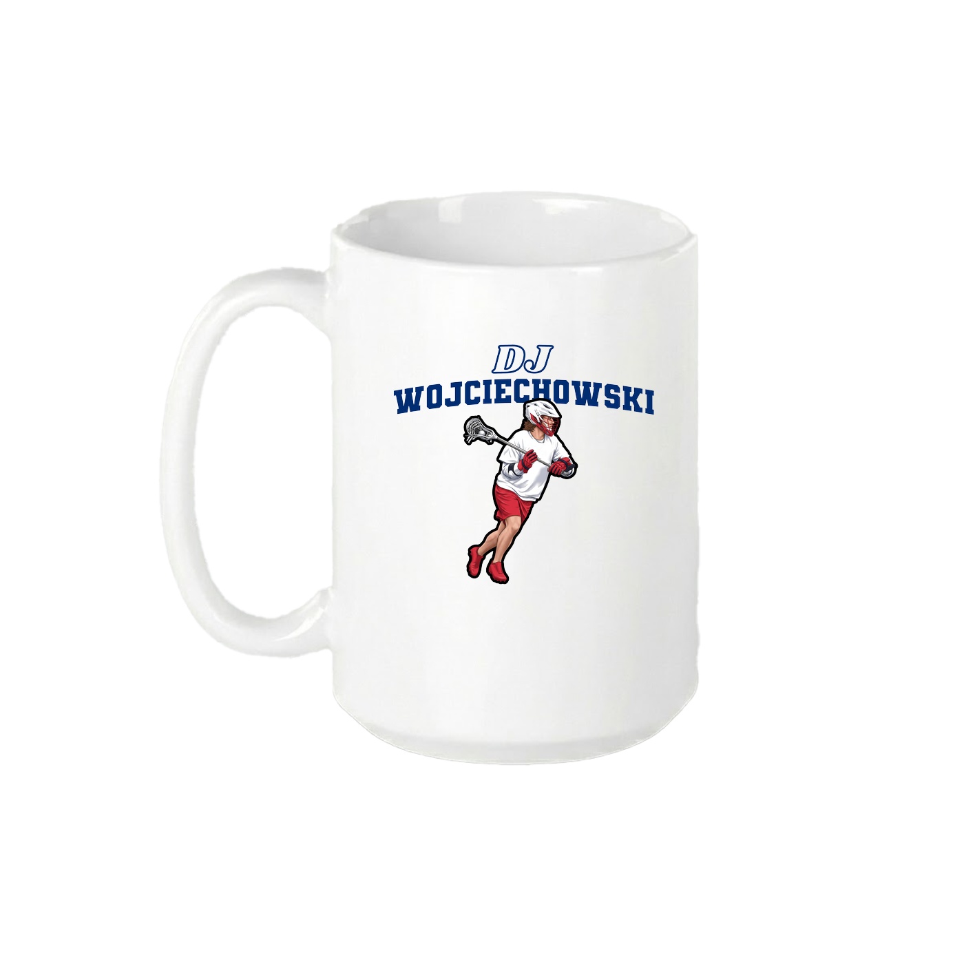 15oz Coffee Mug — Name Arch in White