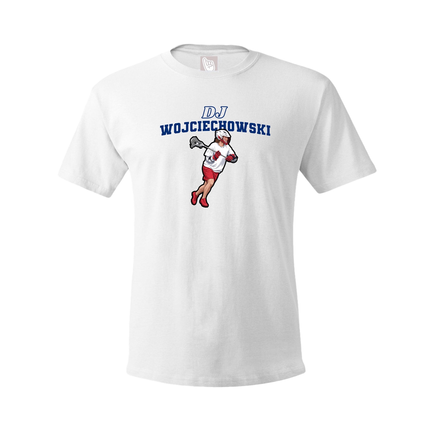 Youth Tee — Name Arch in White