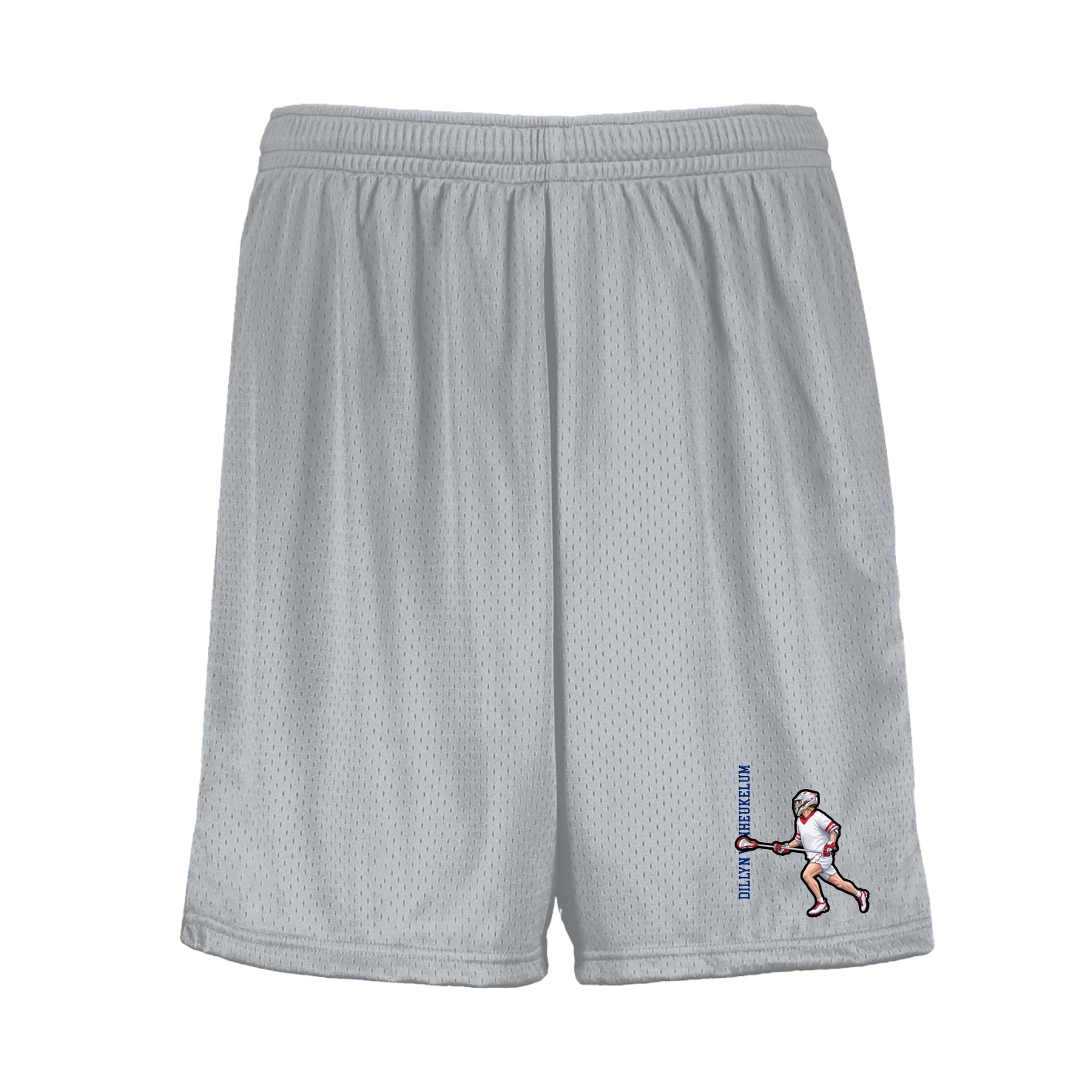 Shorts — Name Vertical in Silver