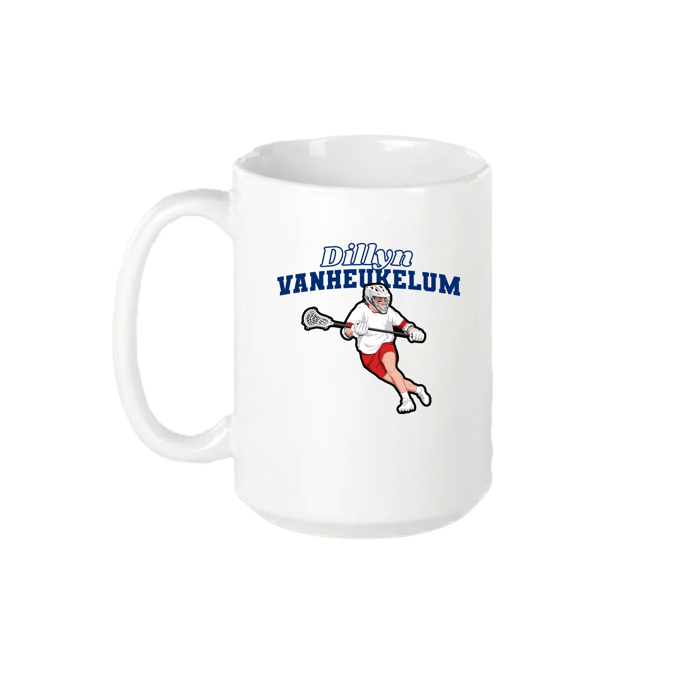 15oz Coffee Mug — Name Arch in White