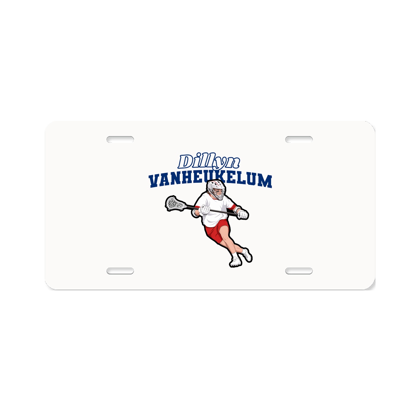 License Plate — Name Arch in Classic