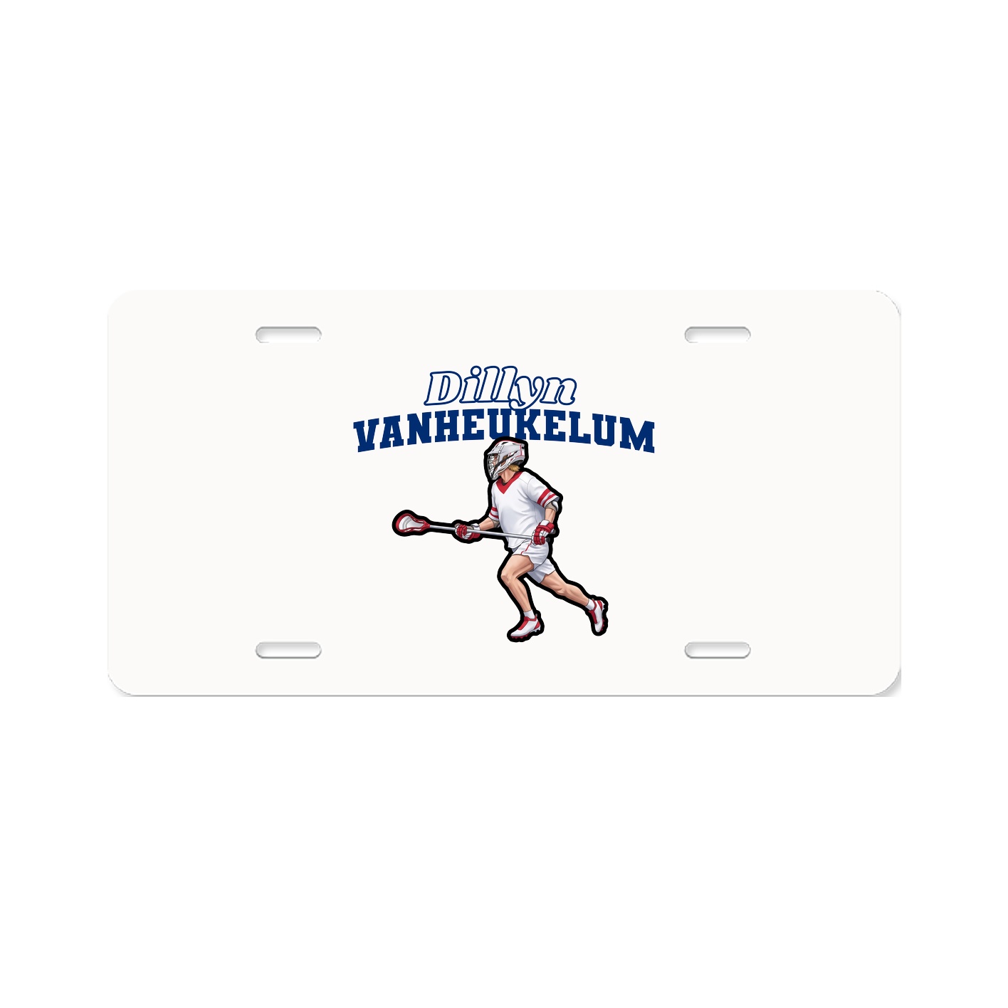 License Plate — Name Arch in Classic