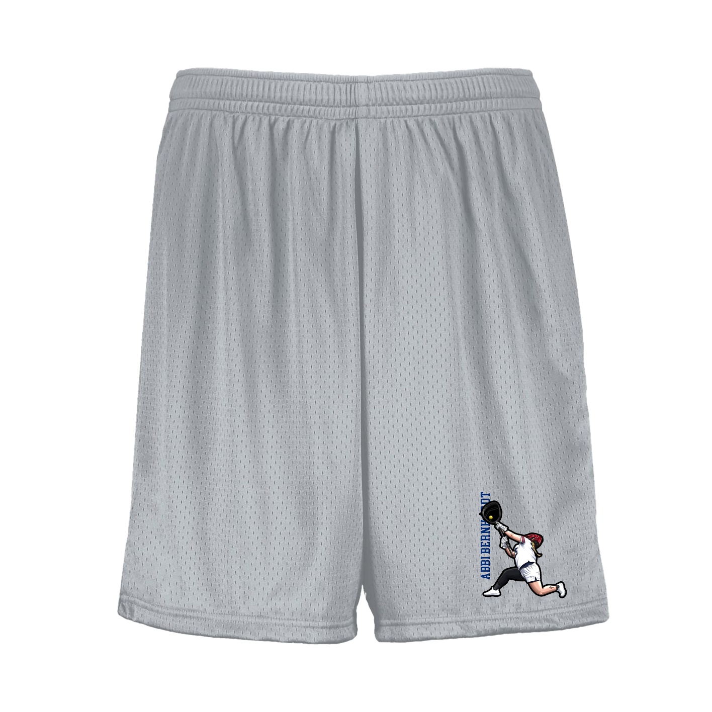 Shorts — Name Vertical in Silver