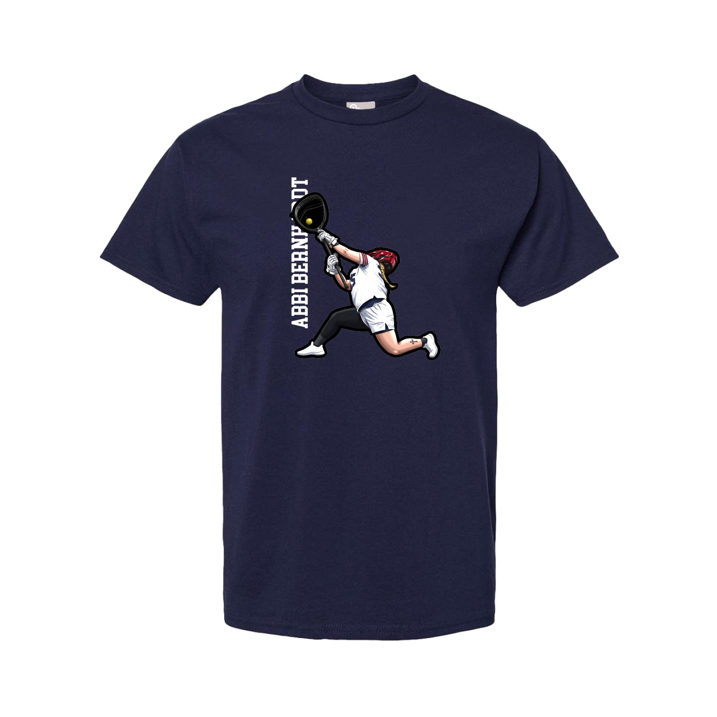 Youth Tee — Name Vertical in Navy