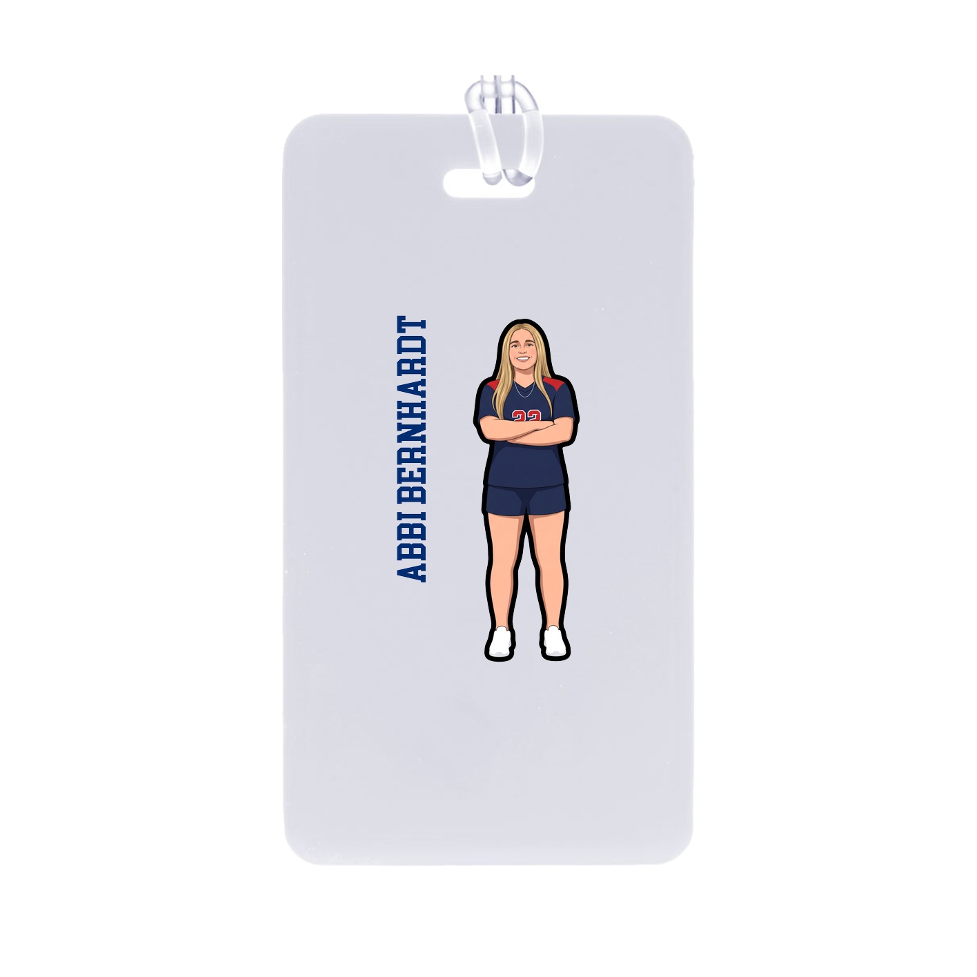 Bag Tag — Name Vertical in Classic