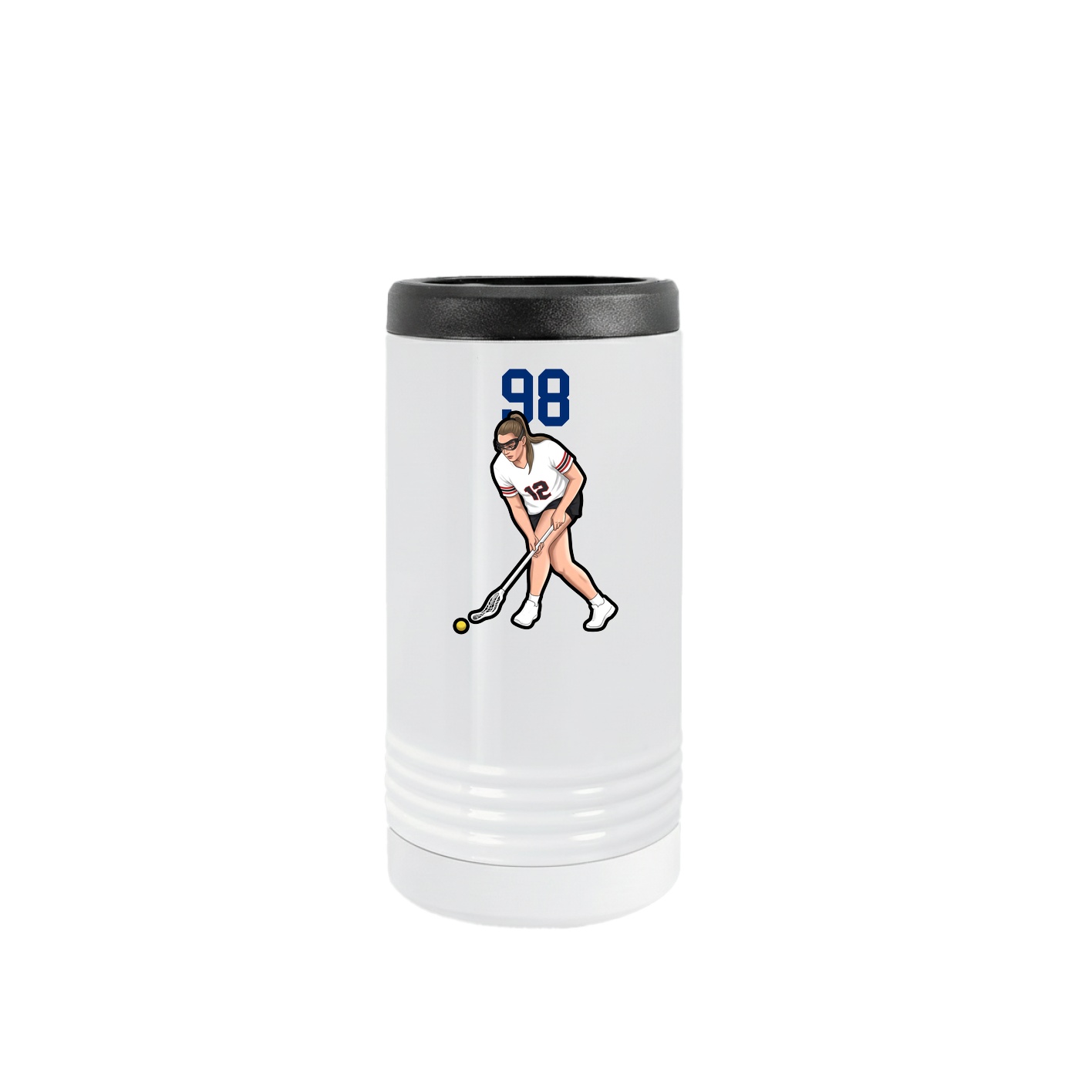 Slim Beverage Holder — Number Top in White