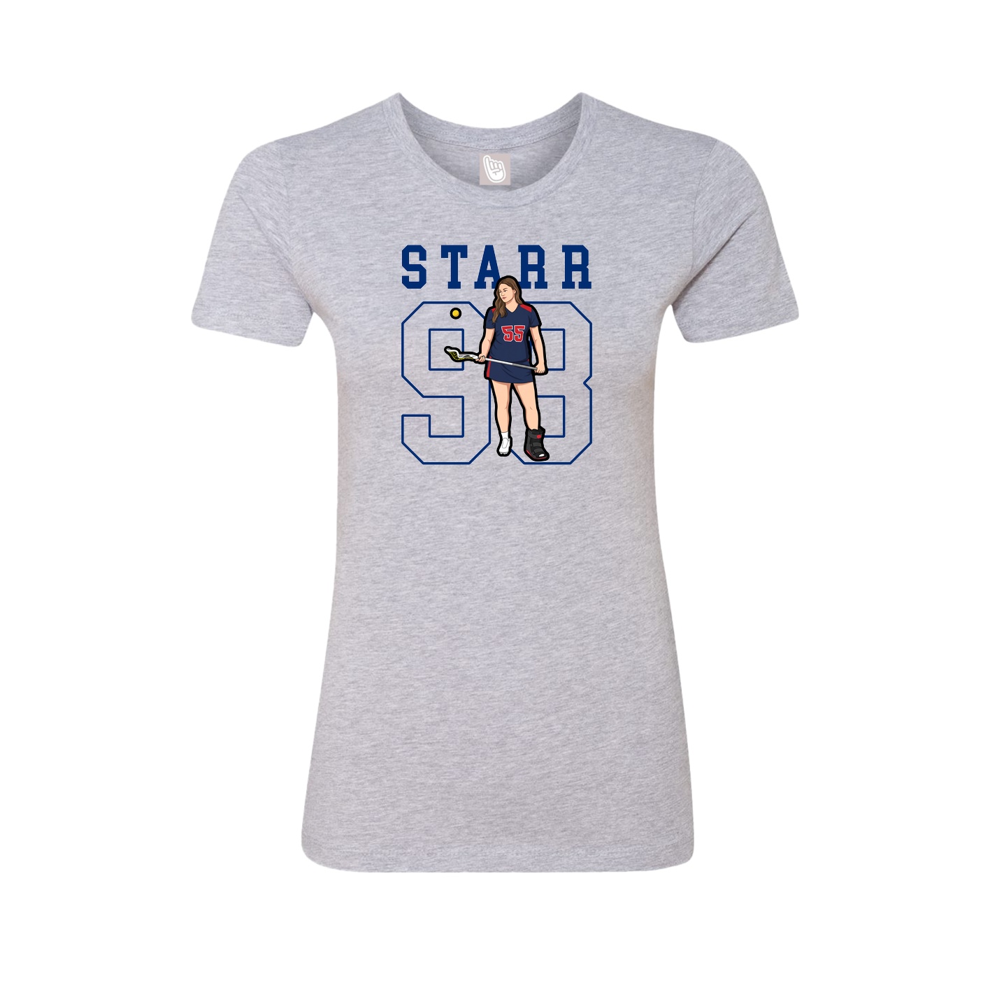 Fitted Women's Tee — Shirsey in Grey