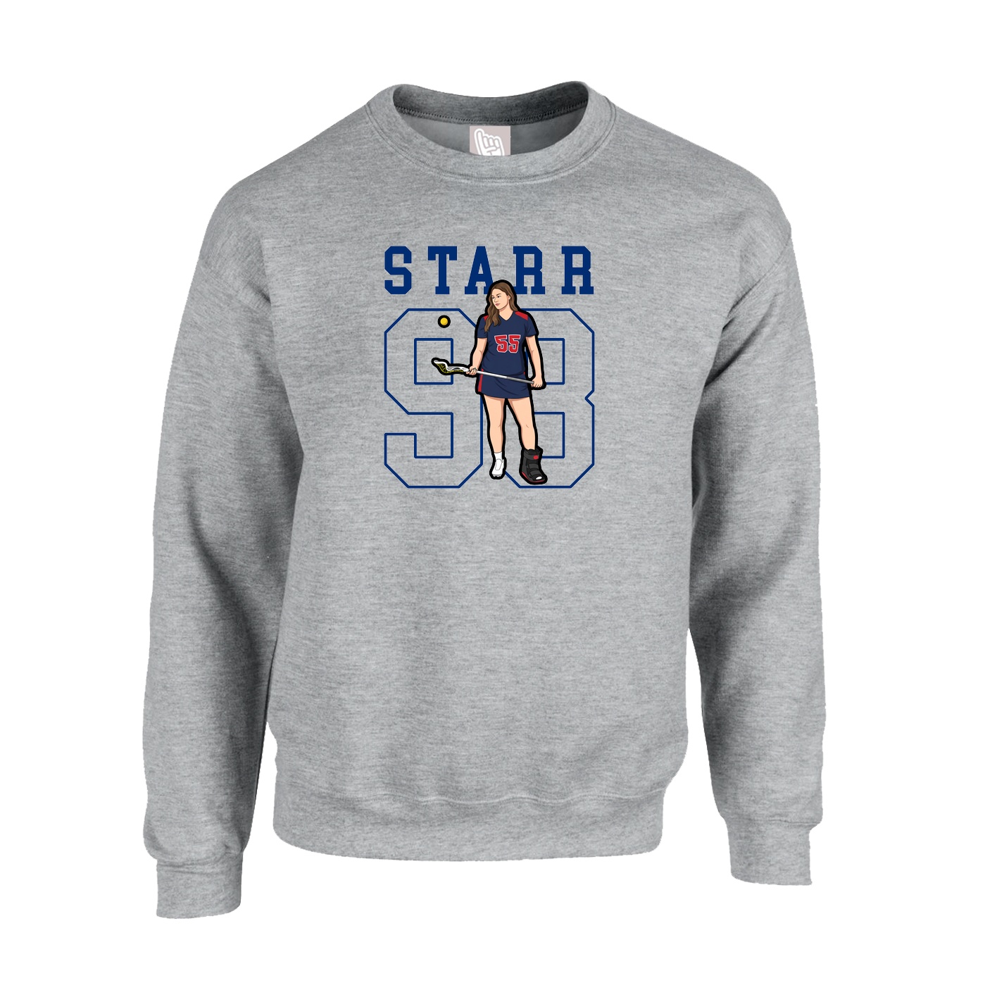 Fleece Crew — Shirsey in Grey