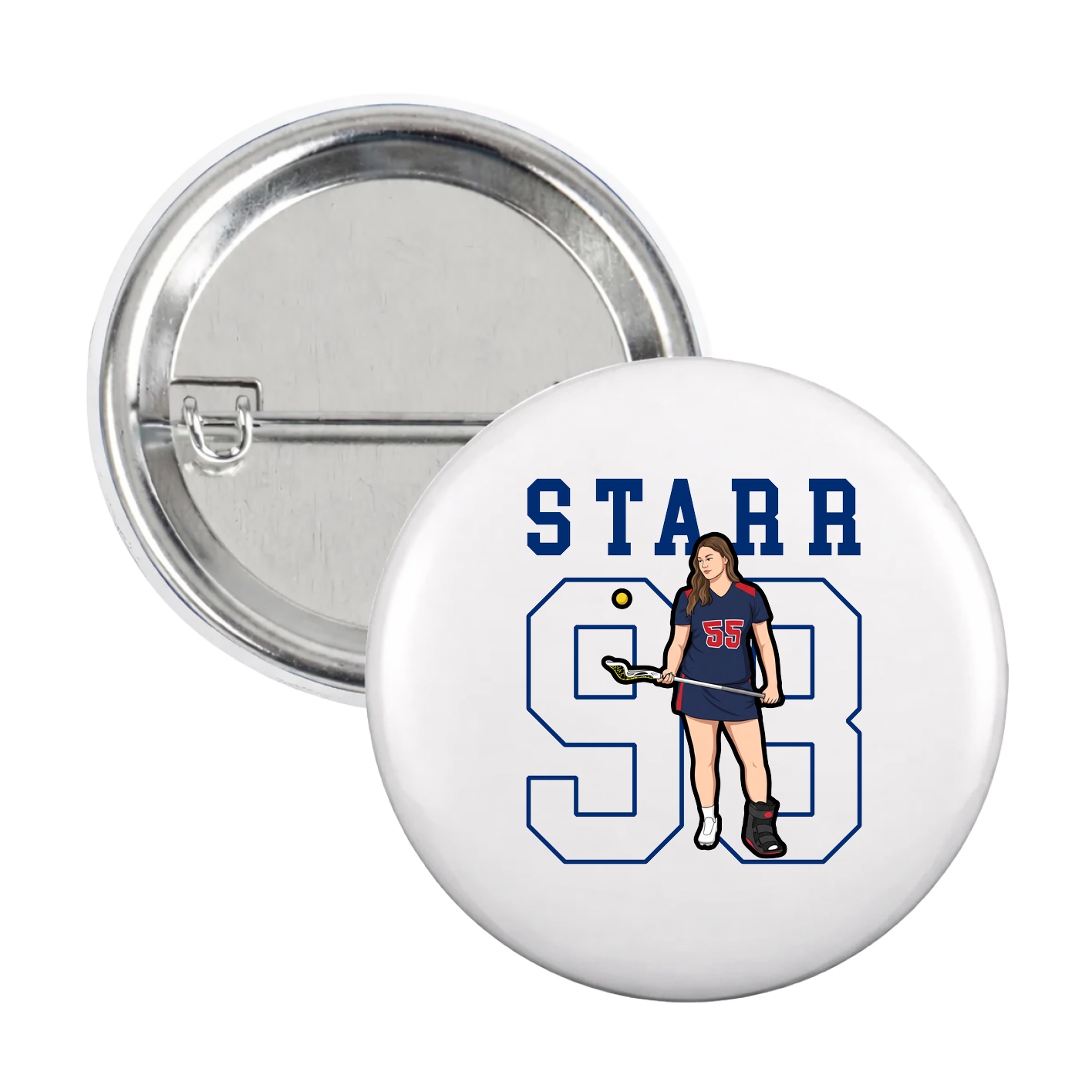 Game Day Button — Shirsey in White